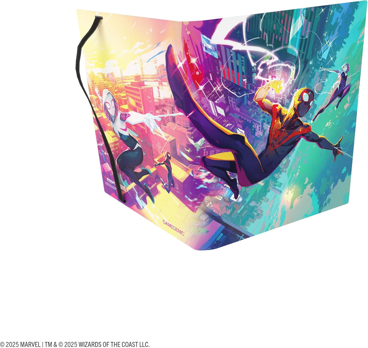 Gamegenic Magic: The Gathering Marvel's Spider-Man 18-POCKET ALBUM - Officially Licensed Card Binder Featuring Spider-Man & Spider-Gwen, Holds 360 Sleeved Cards, Side-Loading Pages & Elastic Strap