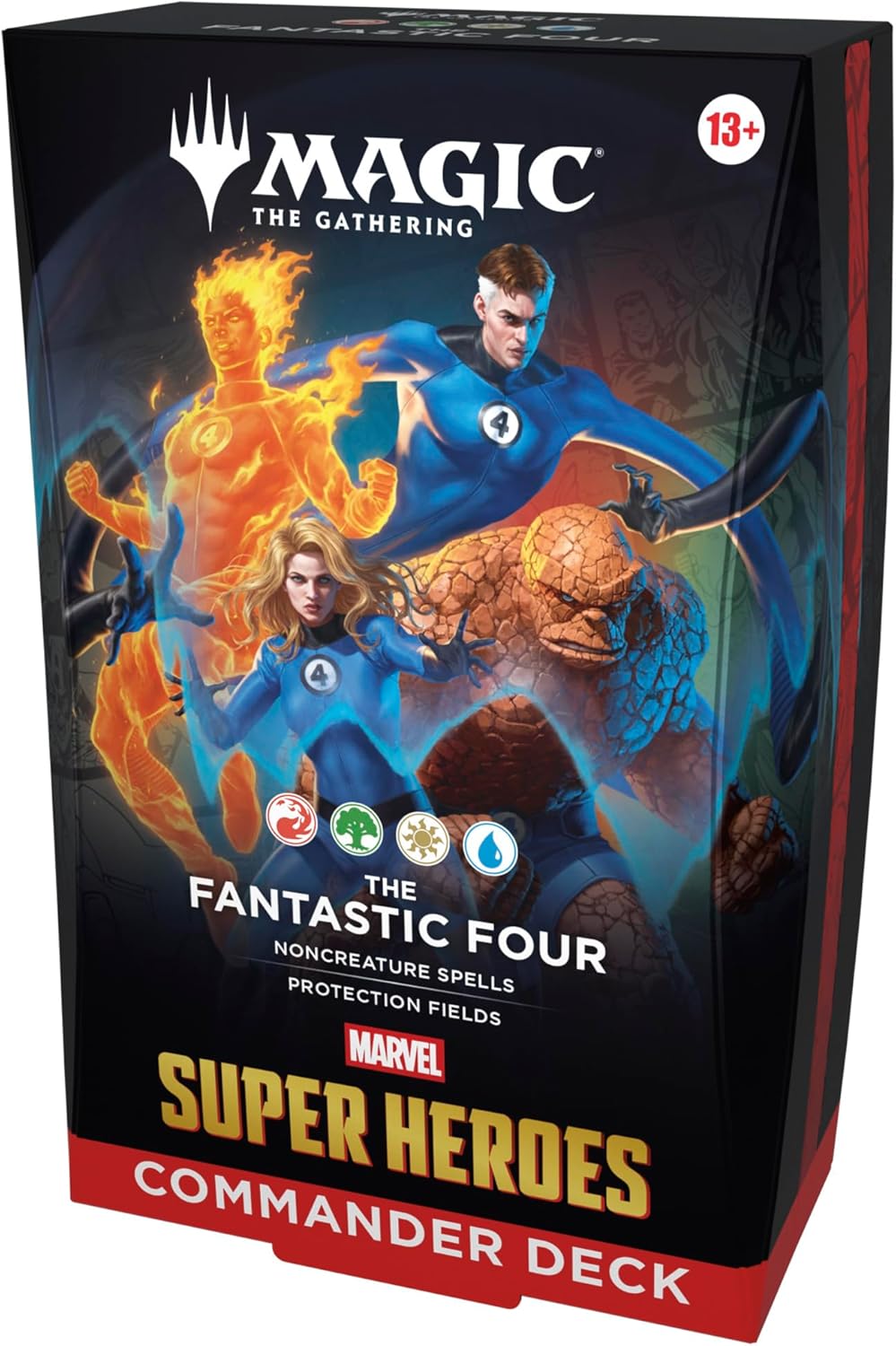 Magic: The Gathering Marvel Super Heroes Commander Deck - The Fantastic Four (100-Card Deck + Accessories)