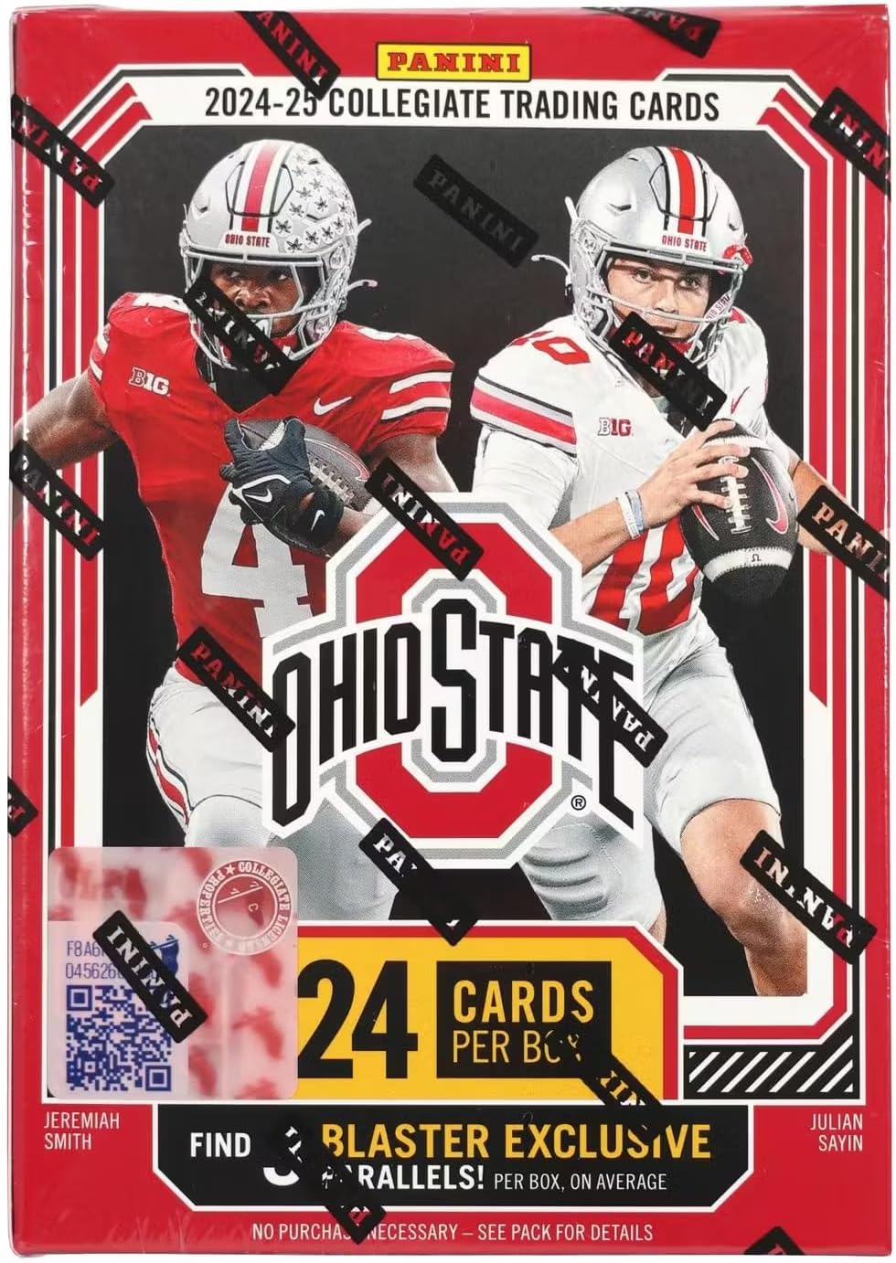2025 Panini NIL The Ohio State University 6-Pack Blaster Trading Card Box (Find Blaster Exclusive Red, White & Blue Parallels)