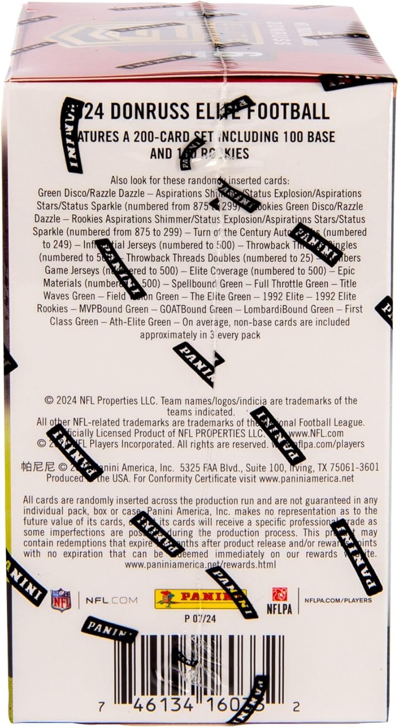 2024 Panini Donruss Elite NFL Football Trading Cards Blaster Box