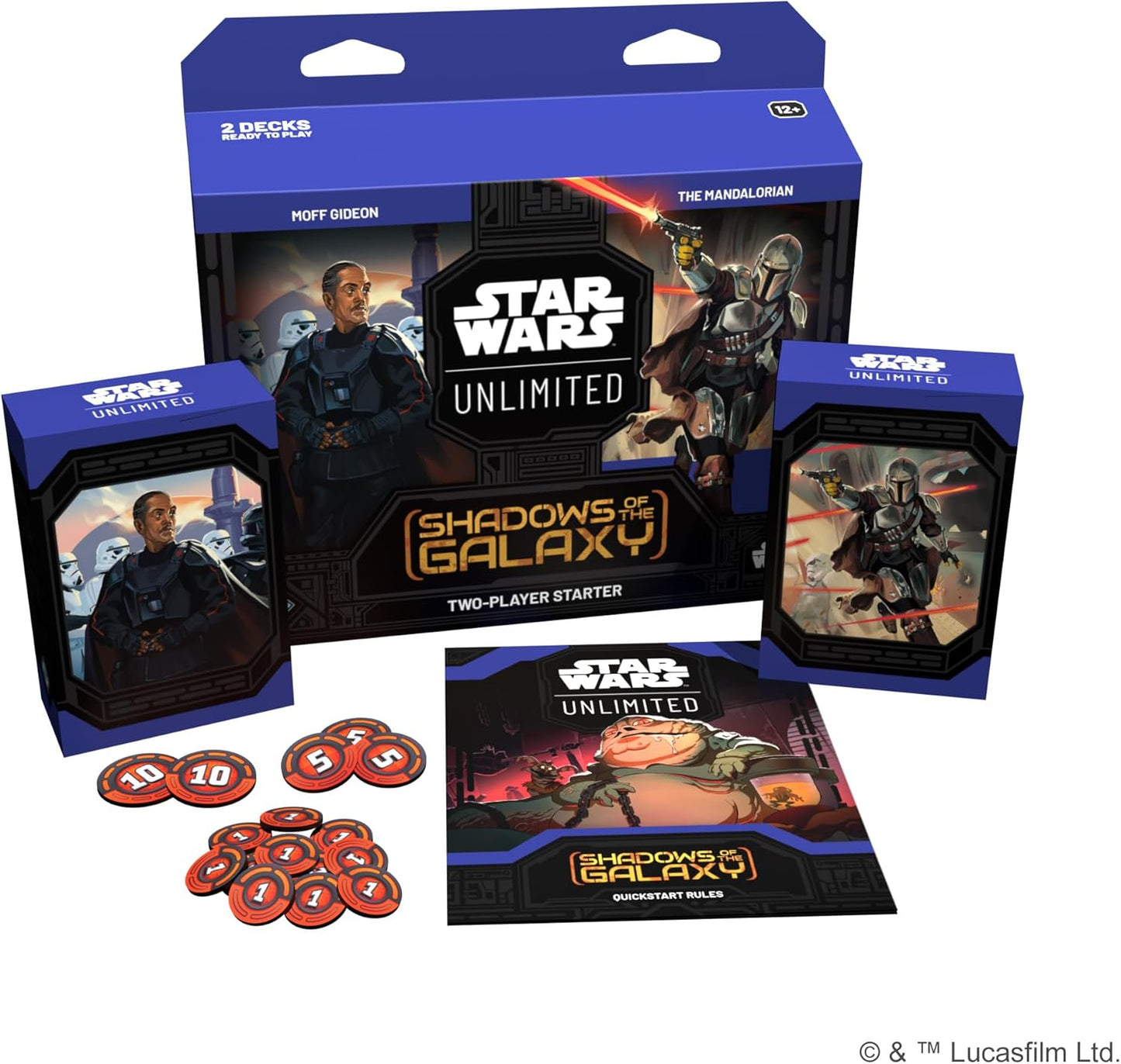 Star Wars: Unlimited TCG Shadows of The Galaxy STARTER SET - Master The Galaxy! Fast-Paced Trading Card Game for Kids and Adults, Ages 12+, 2 Players, 20 Minute Playtime