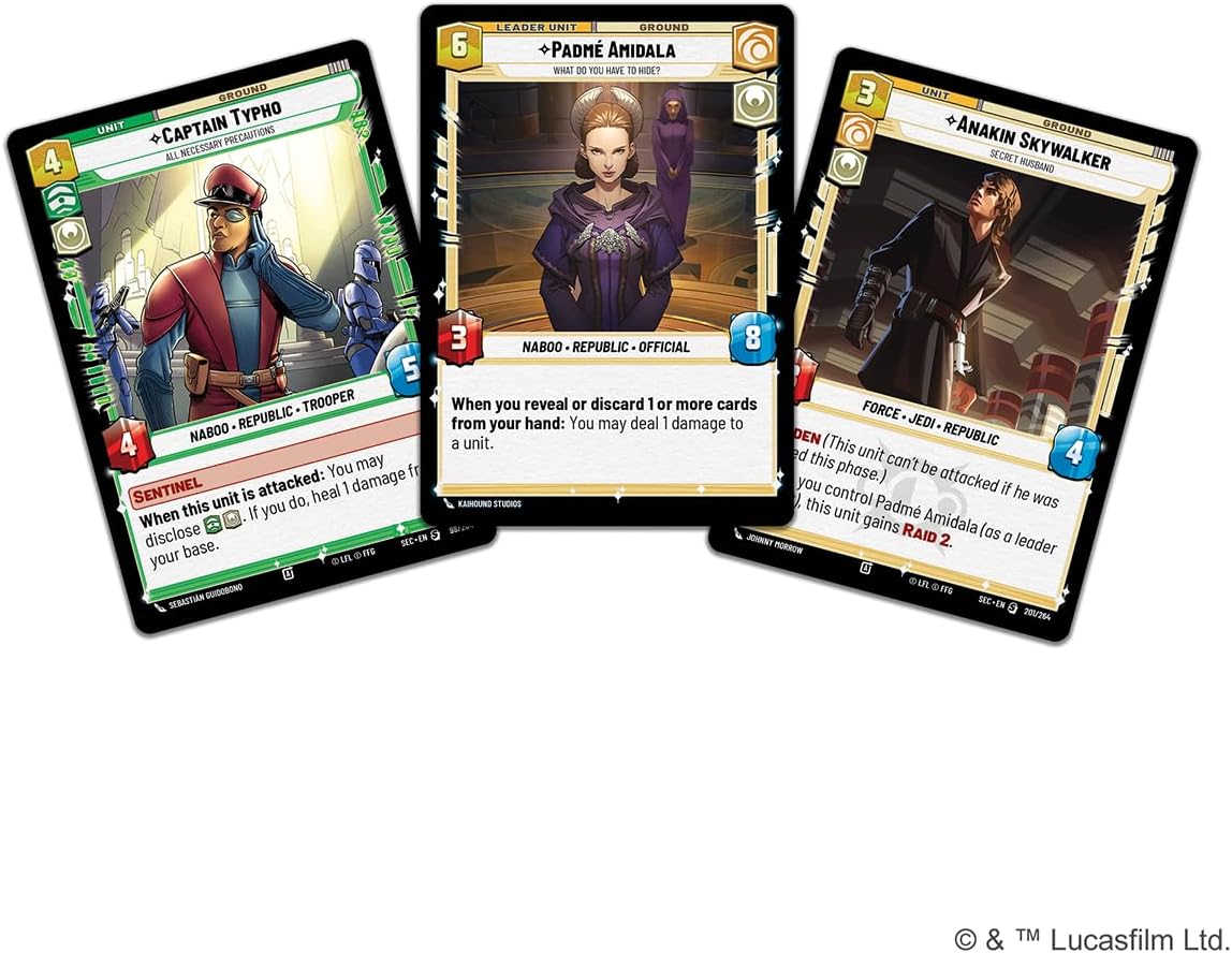 Star Wars: Unlimited TCG Secrets of Power Padmé Amidala SPOTLIGHT DECK - Pre-Built 50-Card Ready-to-Play Deck with Booster Pack, Ages 12+, 2+ Players, 20 Minute Playtime - Presale Ships 11/07/2025