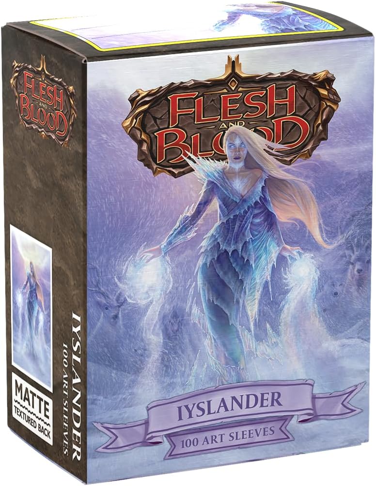 Dragon Shield | Flesh & Blood Art Sleeves | 100 CT - Smooth & Tough Premium TCG Sleeves | Compatible with Pokemon, One Piece & Magic the Gathering | Lyslander, Elemental Wizard