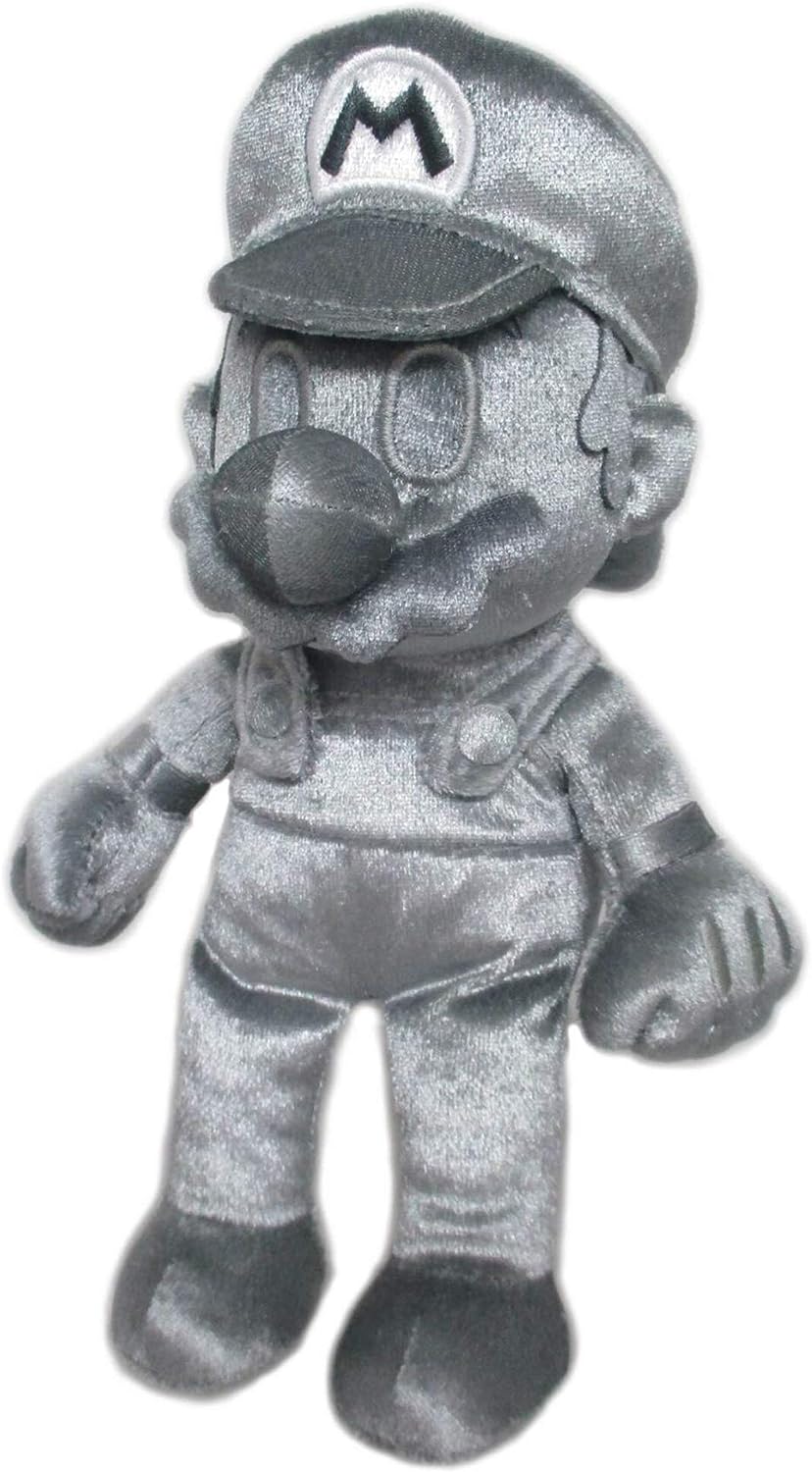 Little Buddy 1726 Super Mario All Star Collection Metal Mario Plush, 9"