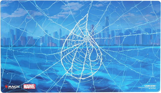 Gamegenic Magic: The Gathering Marvel's Spider-Man Island Shiny PLAYMAT - Premium 61x35cm Game Mat with Shiny Surface, Cushioning, Anti-Slip Back & Flat Stitching, Official MTG Accessory