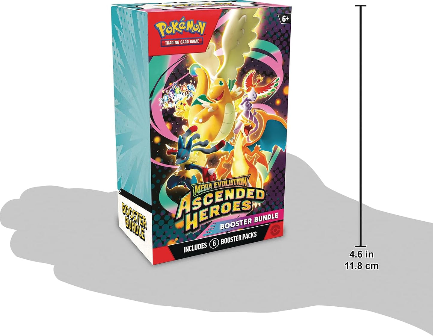 Pokemon TCG: Mega Evolution - Ascended Heroes Booster Bundle - 6 Packs