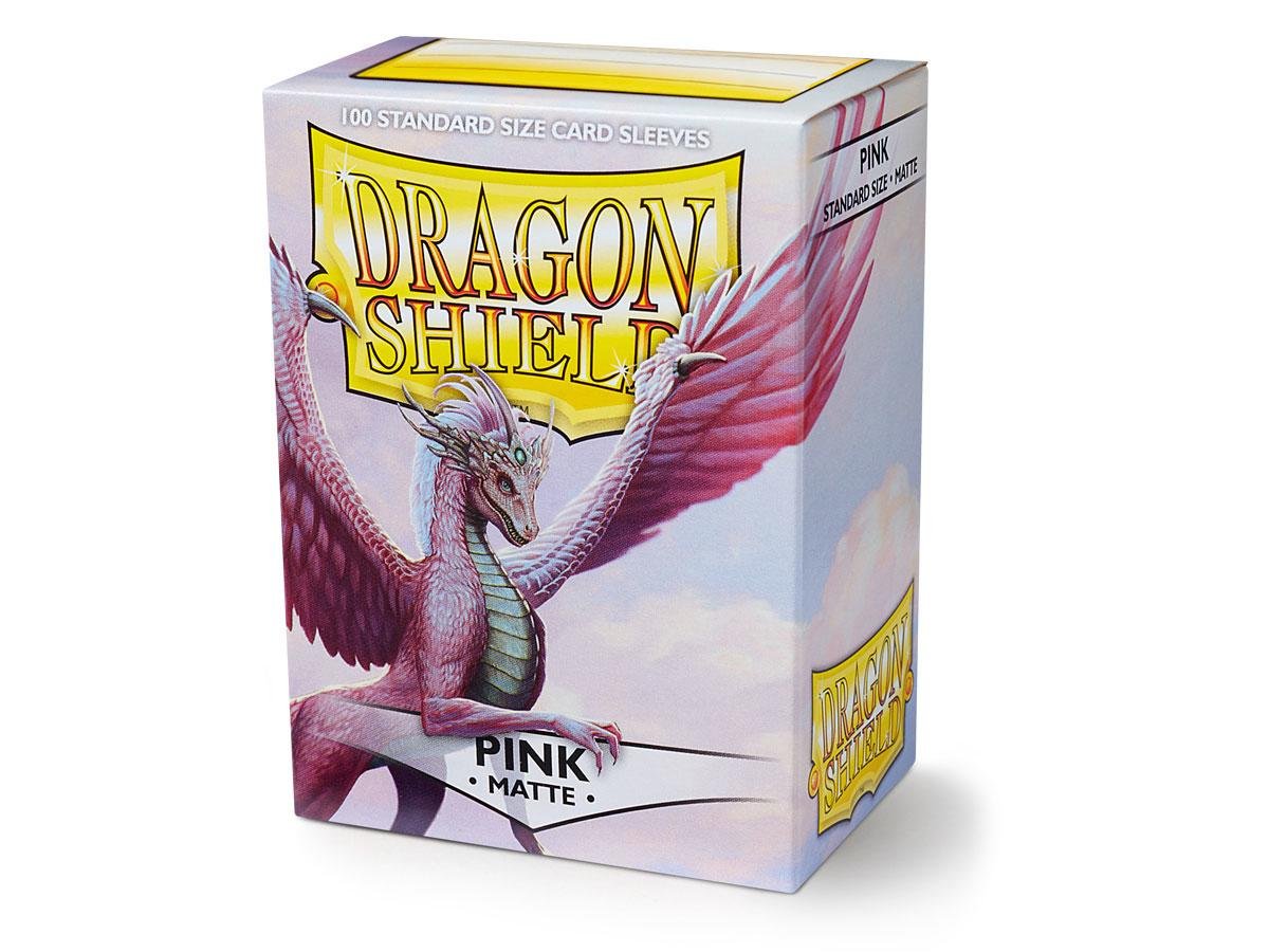 Dragon Shield Matte Pink Standard Size 100 ct Card Sleeves Individual Pack