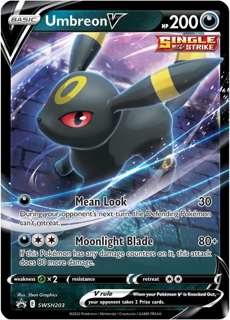 Pokémon TCG: V Tin Heroes Umbreon (1 Foil Card & 4 Booster Packs)