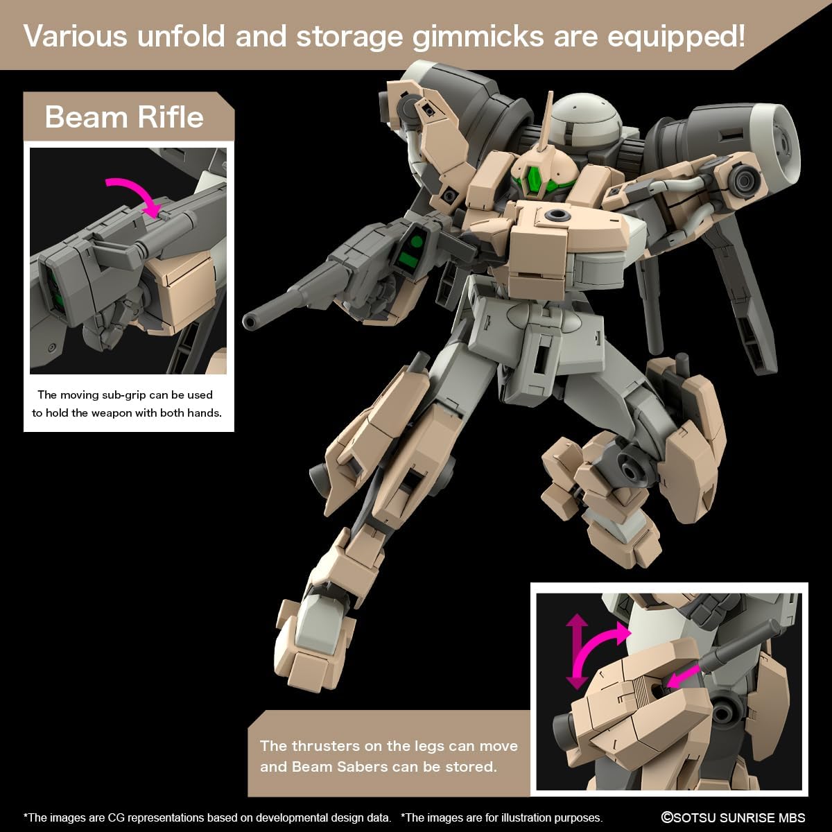 Bandai Hobby - Mobile Suit Gundam: The Witch from Mercury - #23 Demi Barding, Bandai Spirits HG 1/144 Model Kit
