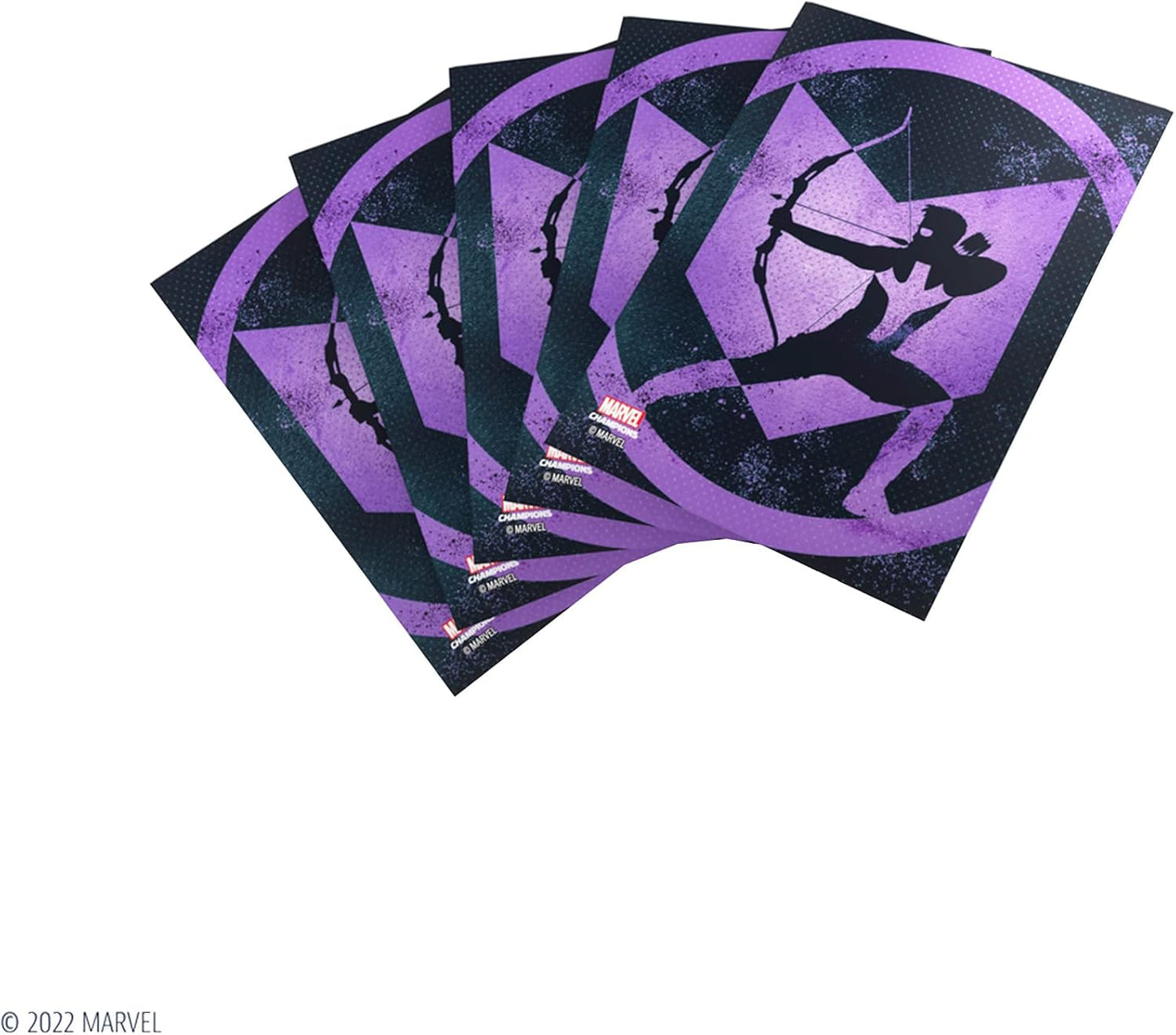 Gamegenic Marvel Champions The Card Game Official Hawkeye Art Sleeves | Pack of 50 Art Sleeves and 1 Clear Sleeve | Card Game Holder | Use with TCG and LCG Games | Made by Fantasy Flight Games