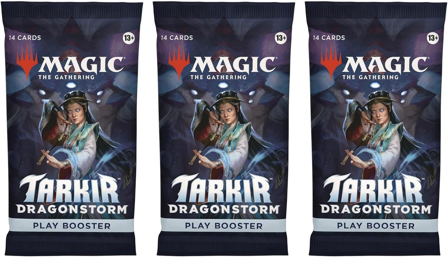 3 Packs MTG Play Booster Pack Lot MTG Tarkir: Dragonstorm