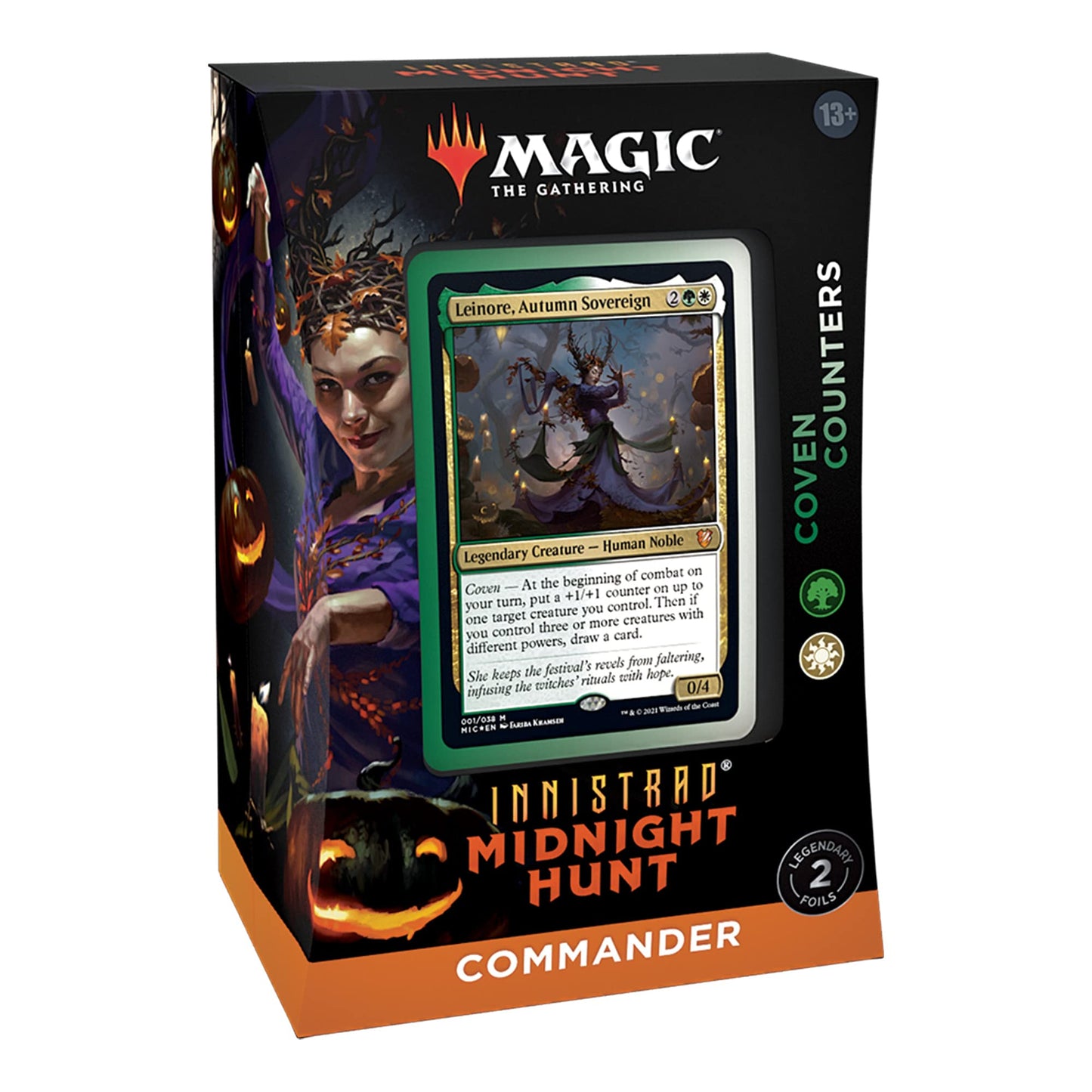 Bundle of 4 Magic: The Gathering Innistrad: Midnight Hunt Commander Decks | 2 Coven Counters + 2 Undead Unleashed