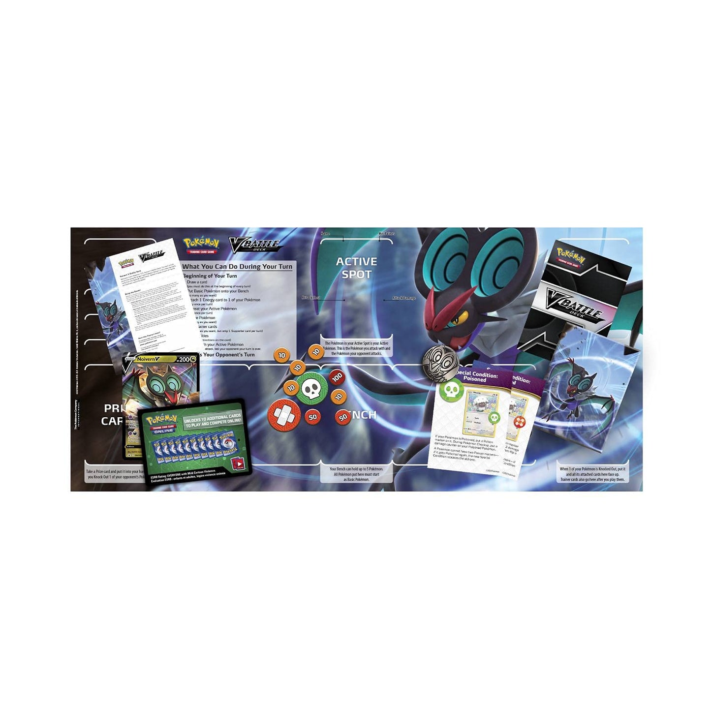 Pokemon TCG: V Battles Deck: Rayquaza V vs. Noivern V, Multi (290-80949)