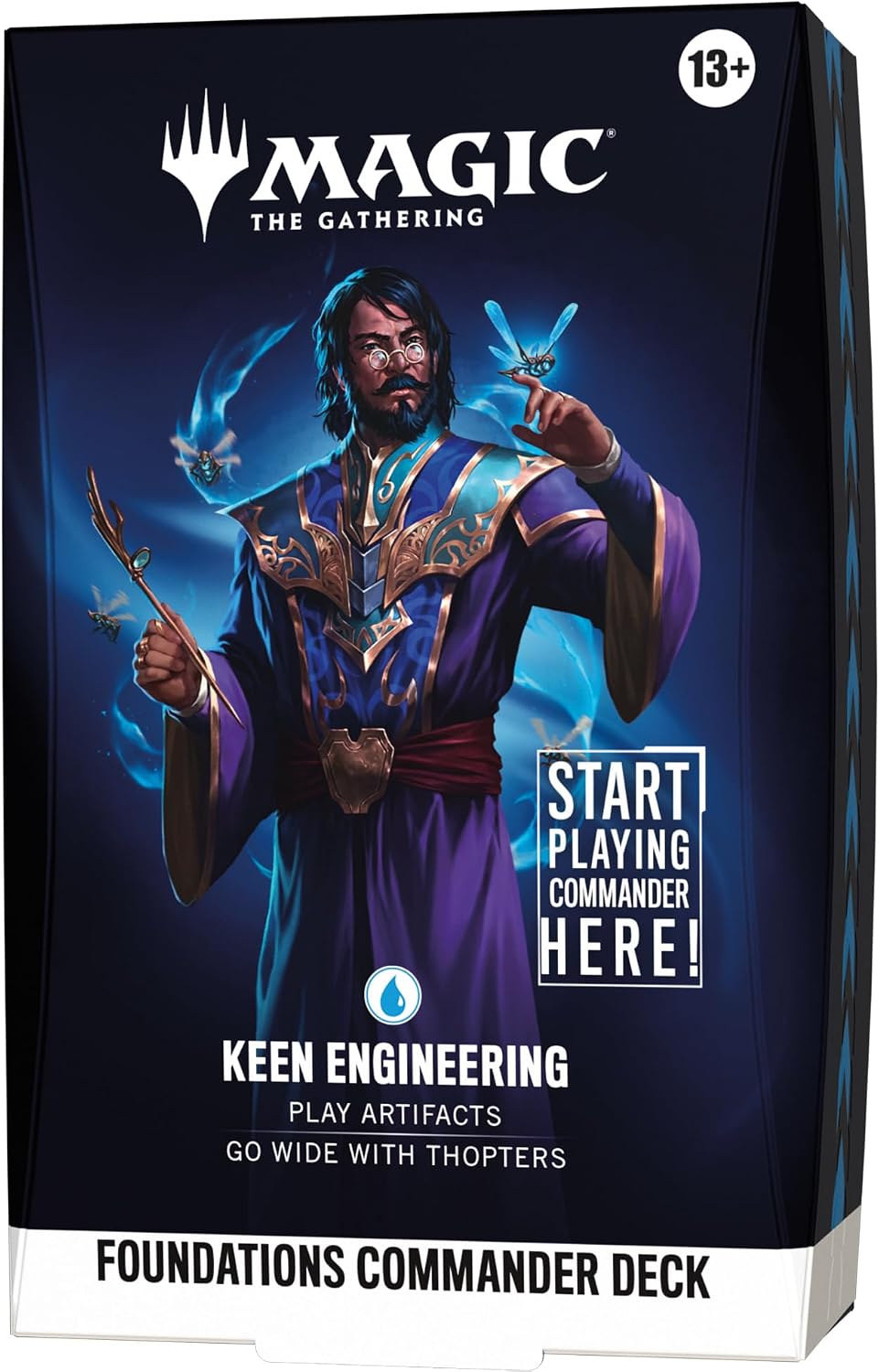 Magic: The Gathering Foundations Commander Deck - Keen Engineering - 100-Card Deck + Accessories - Presale Ships 10/02/2026