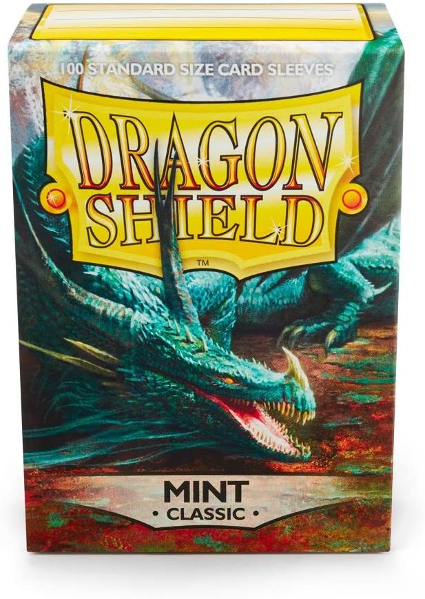 Dragon Shield 100ct Standard Card Sleeves Display Case (10 Packs) - Classic Mint