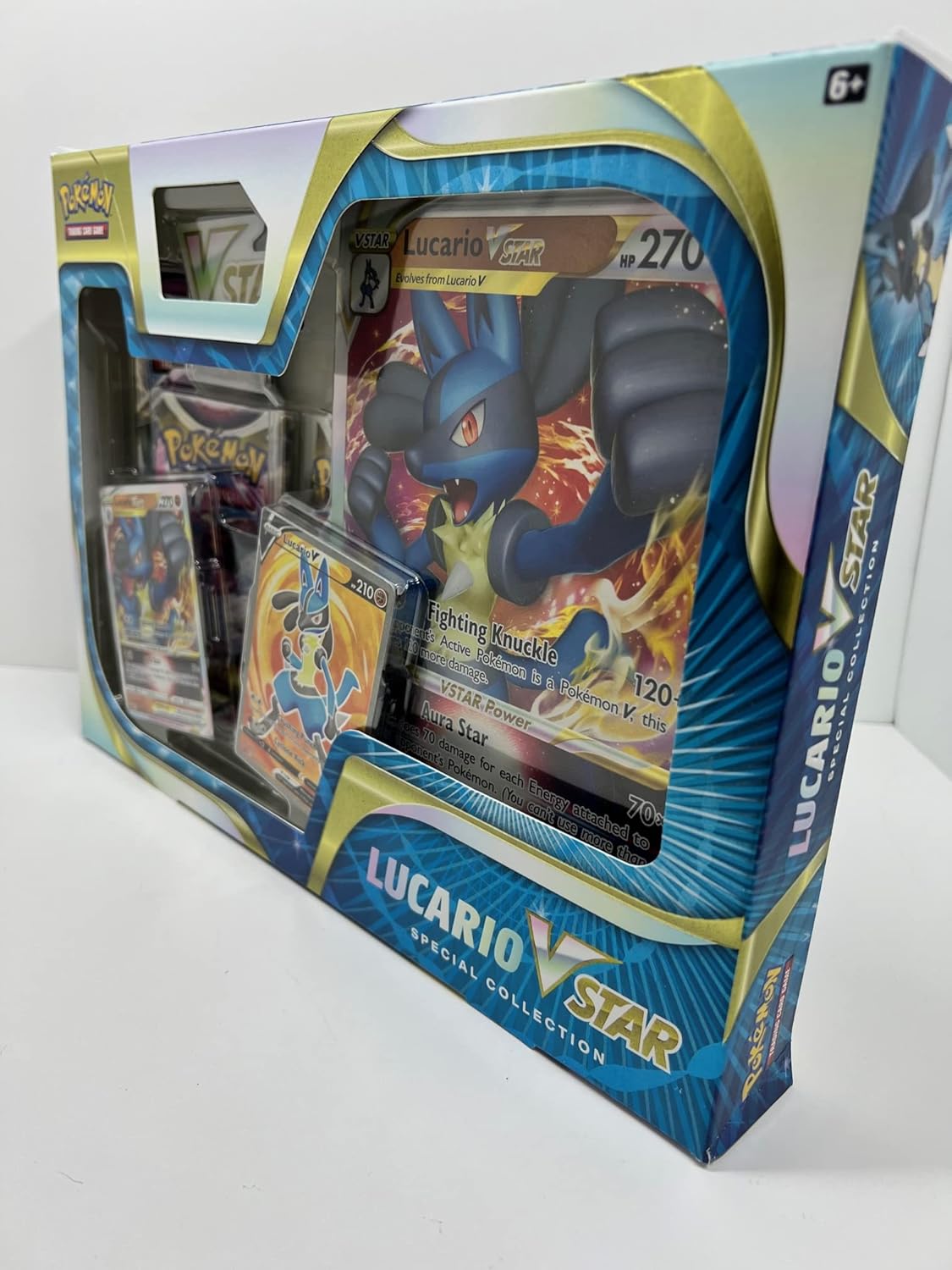Pokemon TCG: Lucario VSTAR Special Collection Box - 4 Packs