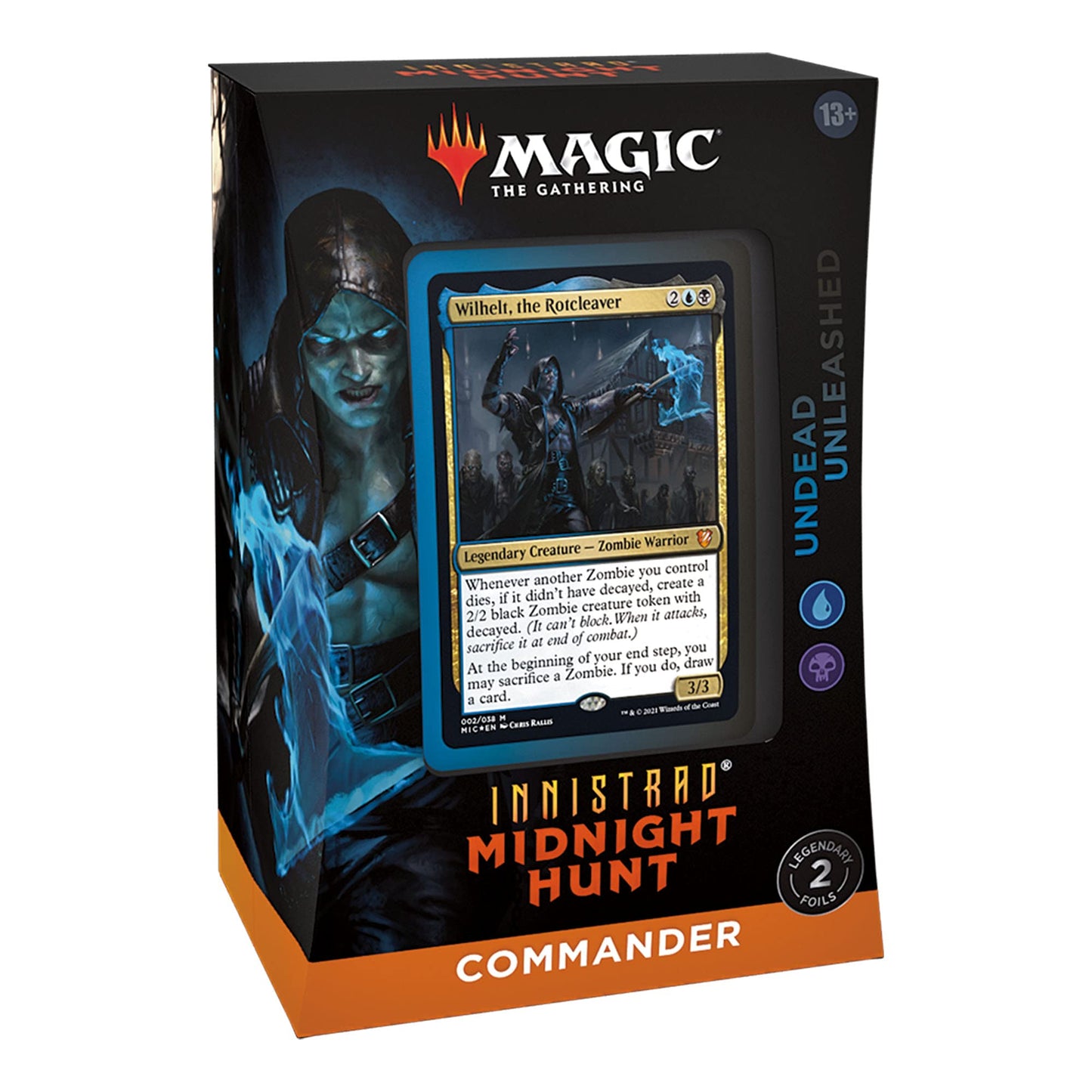 Bundle of 4 Magic: The Gathering Innistrad: Midnight Hunt Commander Decks | 2 Coven Counters + 2 Undead Unleashed