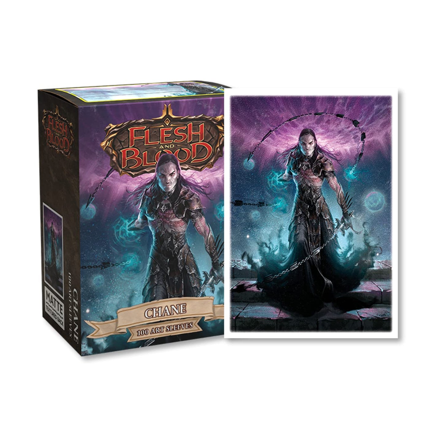 Arcane Tinmen Dragon Shield Sleeves Flesh and Blood: Chane 100 CT - MTG Card Sleeves are Smooth & Tough - Compatible with Pokemon & Magic The Gathering Card Sleeves (AT-16042)