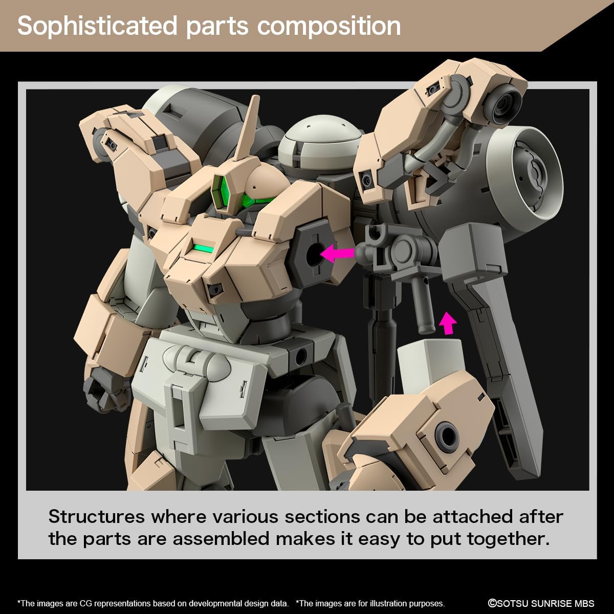 Bandai Hobby - Mobile Suit Gundam: The Witch from Mercury - #23 Demi Barding, Bandai Spirits HG 1/144 Model Kit