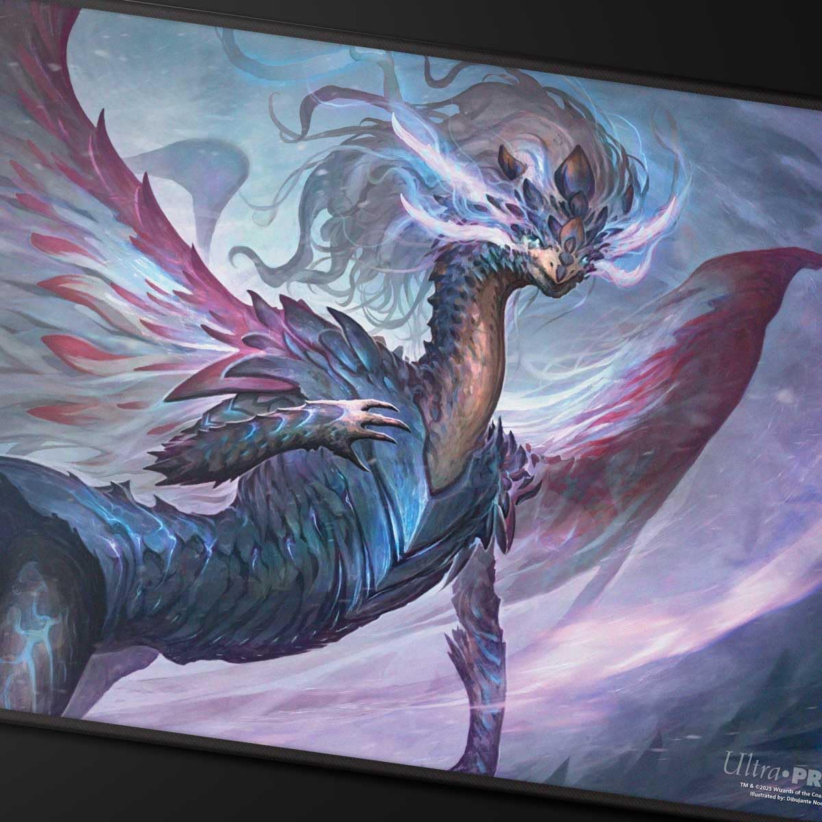 Ultra PRO - Tarkir Dragonstorm Shiko, Paragon of The Way Black Stitched Playmat for Magic: The Gathering | Gaming Table Mat, Card Game Accessory, TCG Playmat, Tabletop Gaming Mat