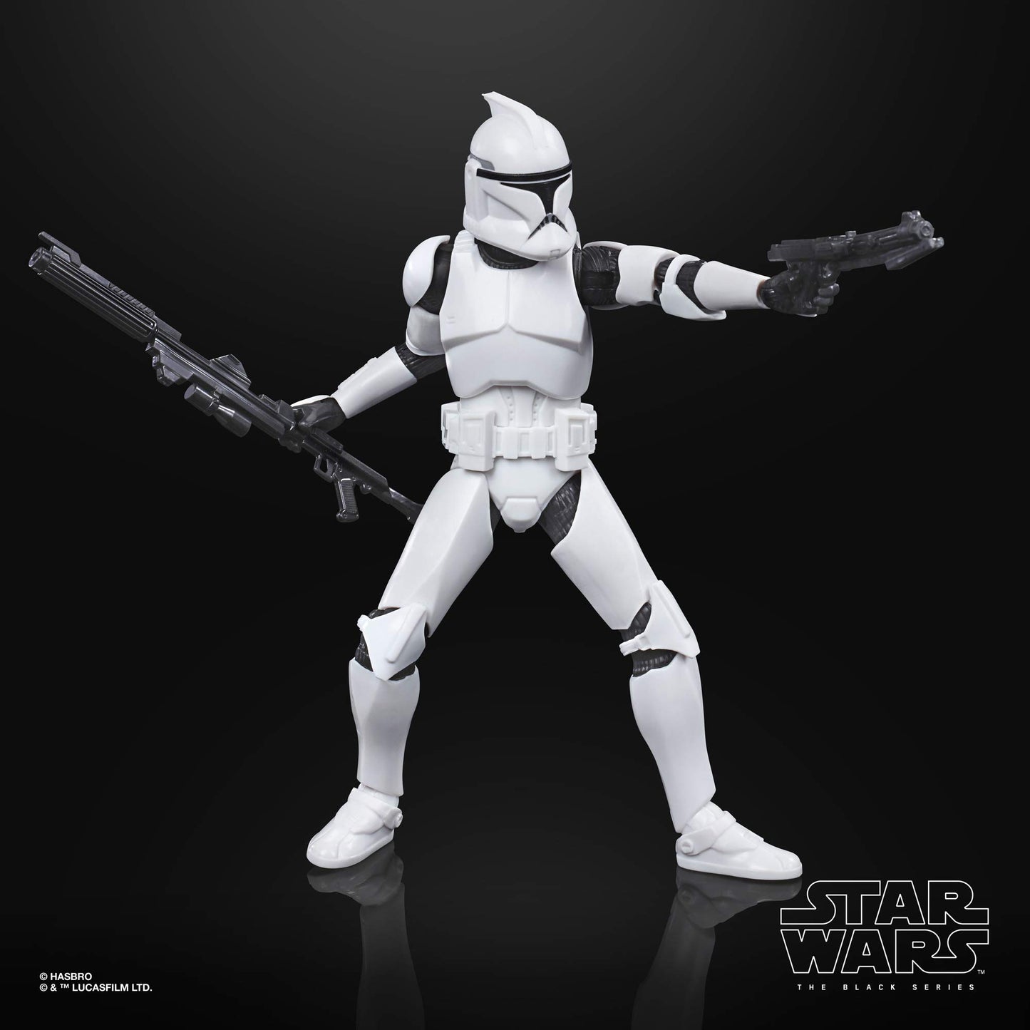 Star Wars The Black Series Phase I Clone Trooper Toy 6-Inch Scale The Clone Wars Collectible Action Figure, Kids Ages 4 and Up,E9367