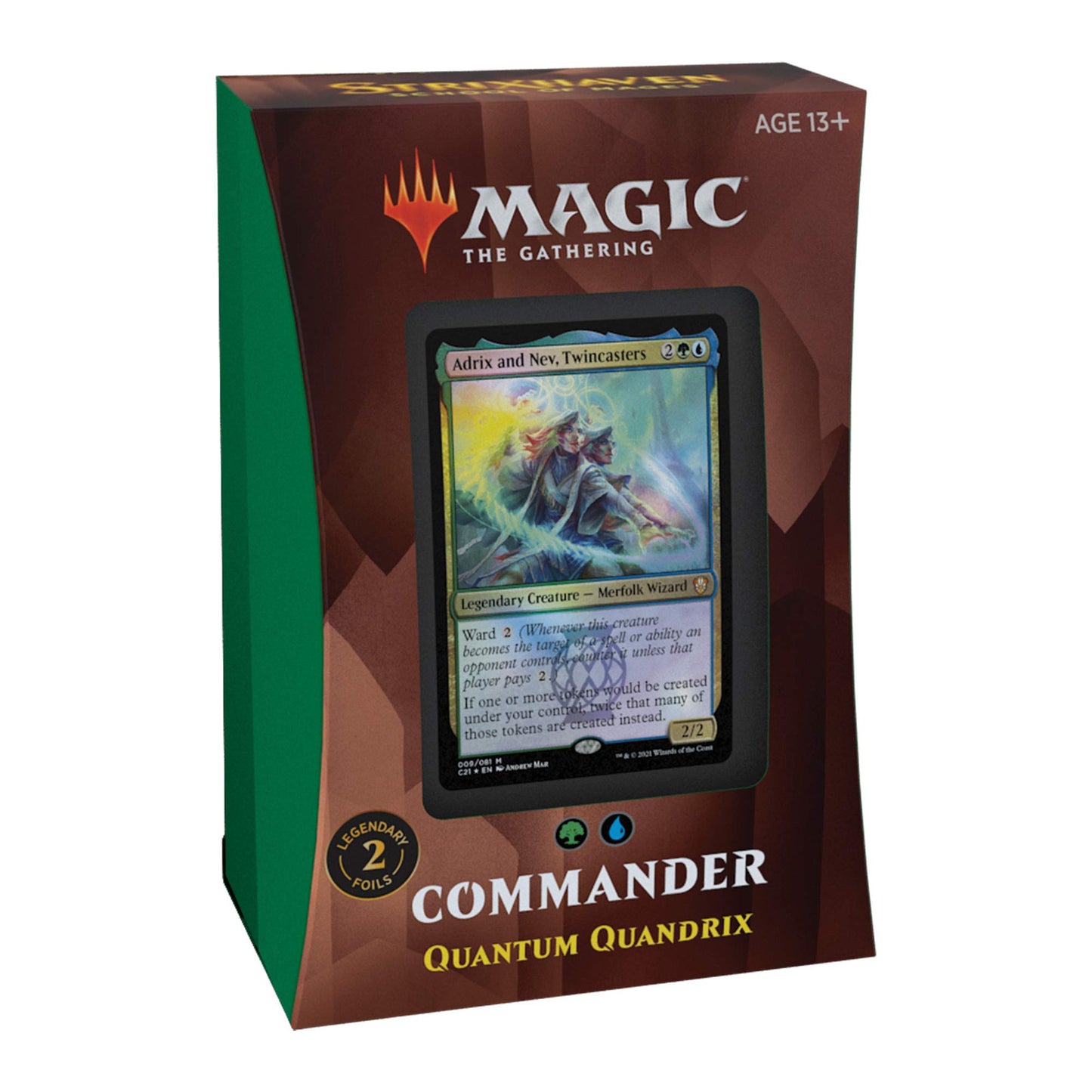 Magic The Gathering Strixhaven Commander Deck  Quantum Quandrix (Blue-Green)