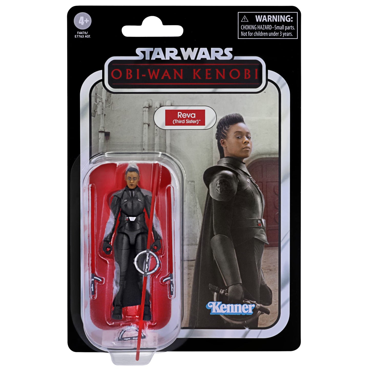 Star Wars The Vintage Collection Reva (Third Sister) Toy, 3.75-Inch-Scale OBI-Wan Kenobi Action Figure, Toys Kids Ages 4 and Up, Multicolored, F4476