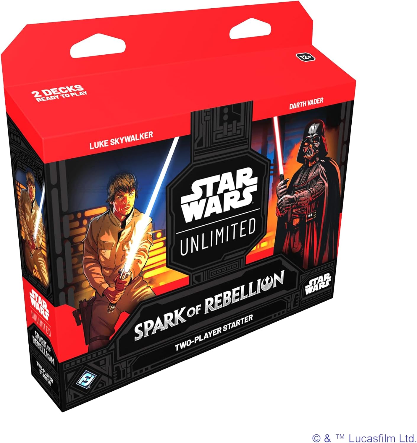 Star Wars: Unlimited TCG Spark of Rebellion Two-Player Starter Set - Learn, Battle, Collect! Trading Card Game for Kids and Adults, Ages 12+, 2 Players, 20 Min Playtime