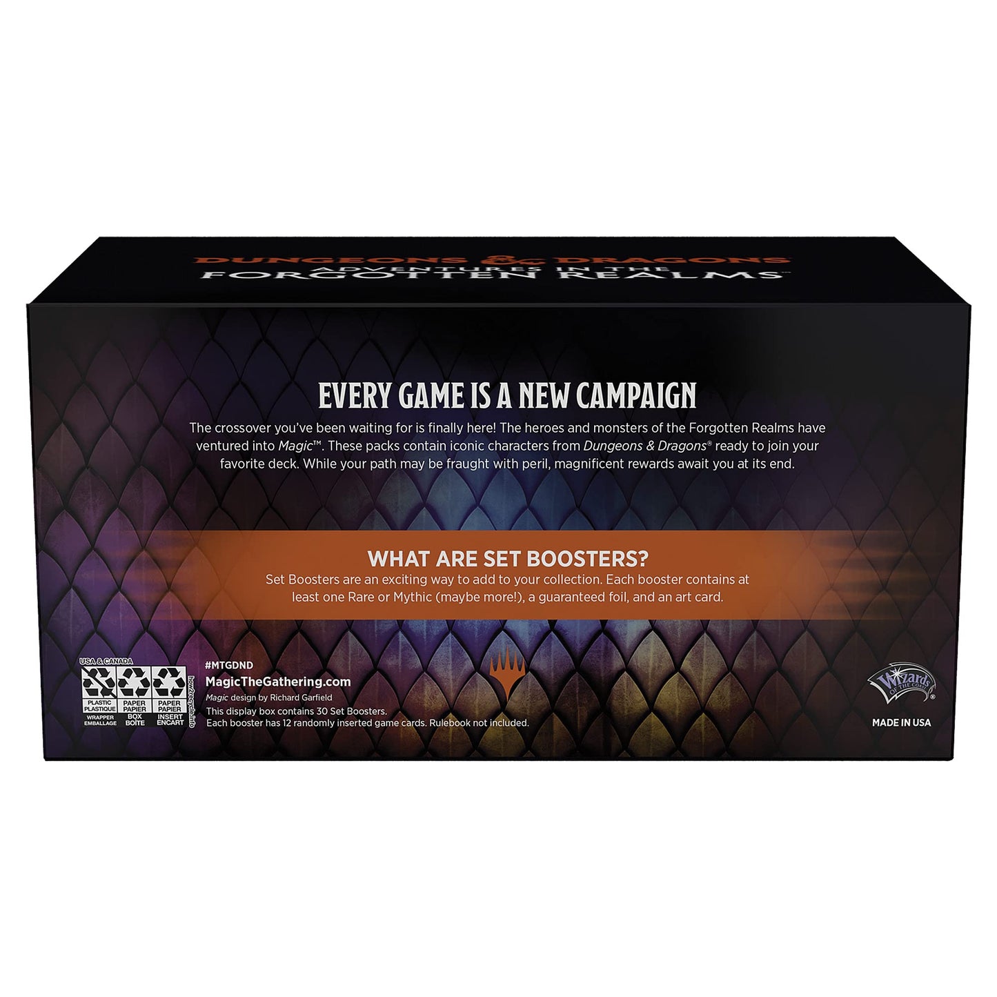Magic: The Gathering Adventures in the Forgotten Realms Set Booster Box | 30 Packs (360 Magic Cards)