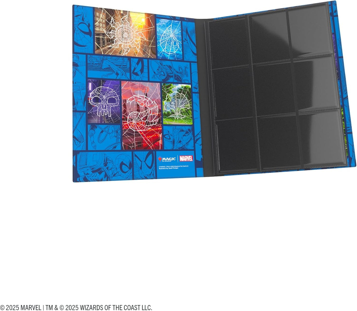 Gamegenic Magic: The Gathering Marvel's Spider-Man 18-POCKET ALBUM - Officially Licensed Card Binder Featuring Spider-Man & Spider-Gwen, Holds 360 Sleeved Cards, Side-Loading Pages & Elastic Strap
