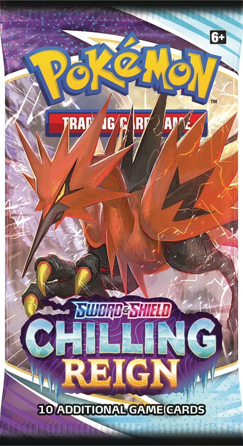Pokemon TCG Sword & Shield 6 Chilling Reign Booster Packs (4 Packs)