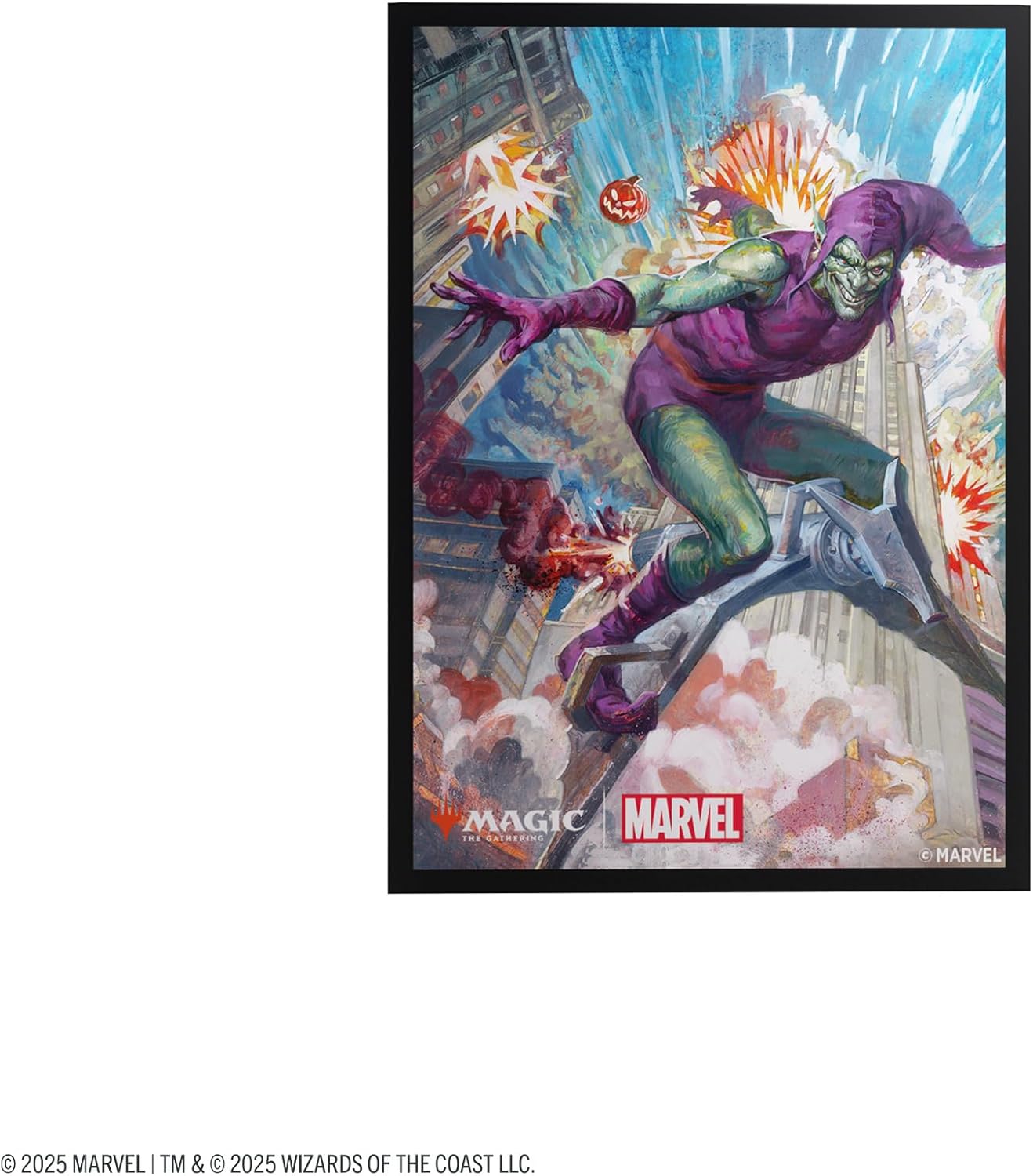 Gamegenic Magic: The Gathering Marvel's Spider-Man Premium Art Sleeves - Green Goblin - 105 Matte Textured Card Sleeves with Full-Color Artwork, Tournament-Ready & Plastic-Free Packaging