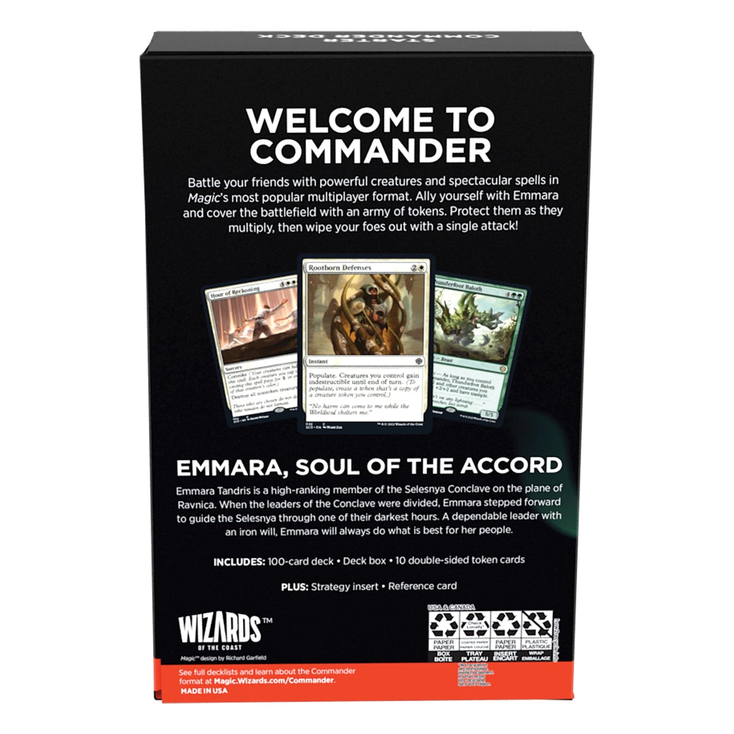 Magic: The Gathering Starter Commander Deck – Token Triumph (Green-White)