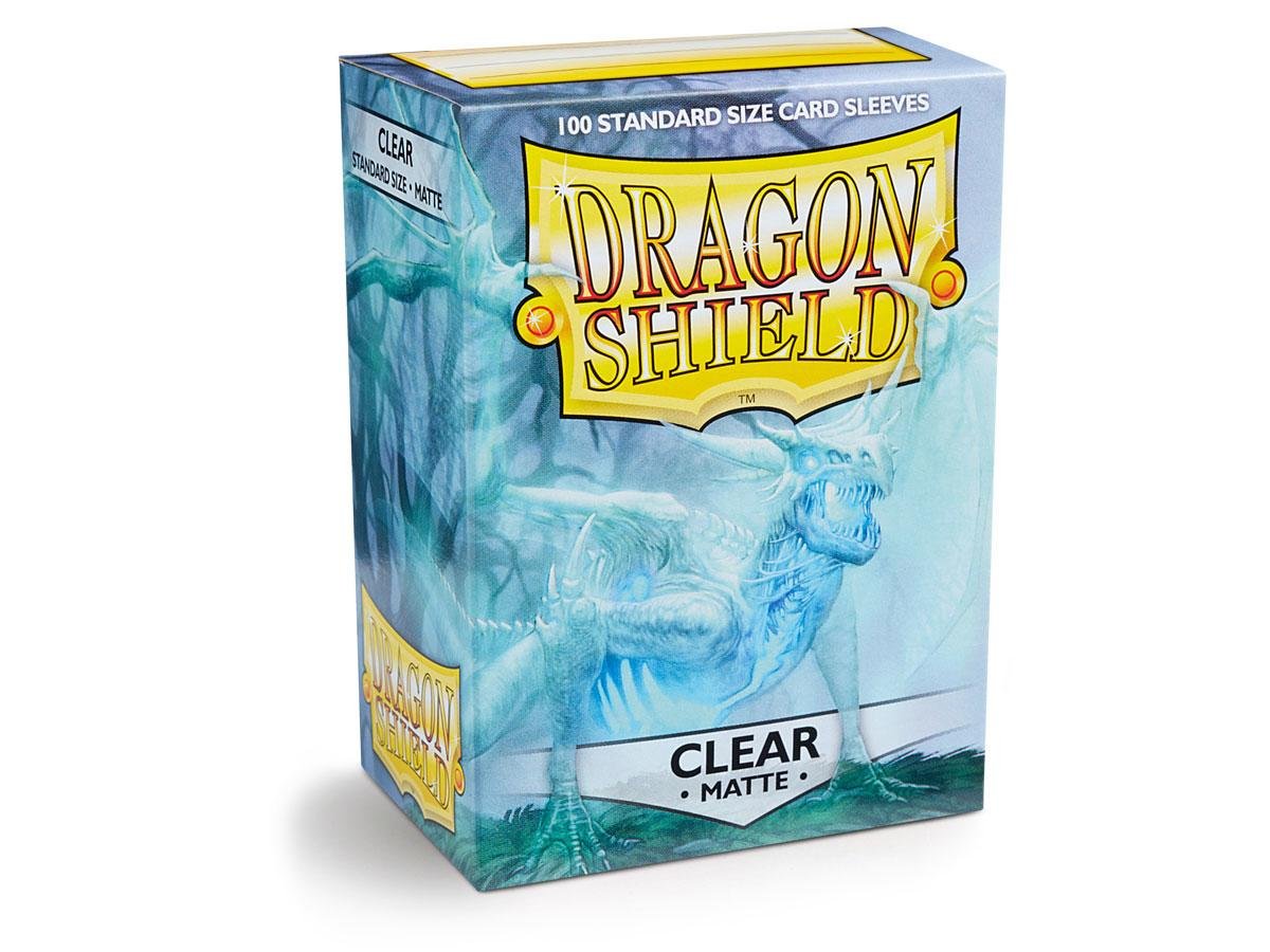 Dragon Shield Matte Clear Standard Size 100 ct Card Sleeves Individual Pack