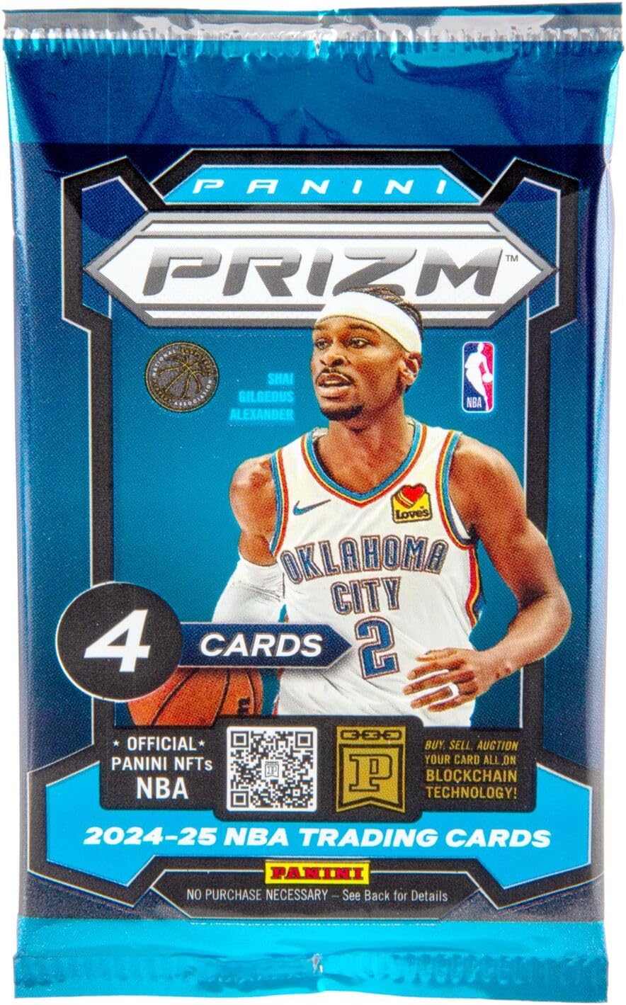 2024-25 Panini PRIZM Basketball Retail Box, 24 Packs per Box, 4 Cards per Pack