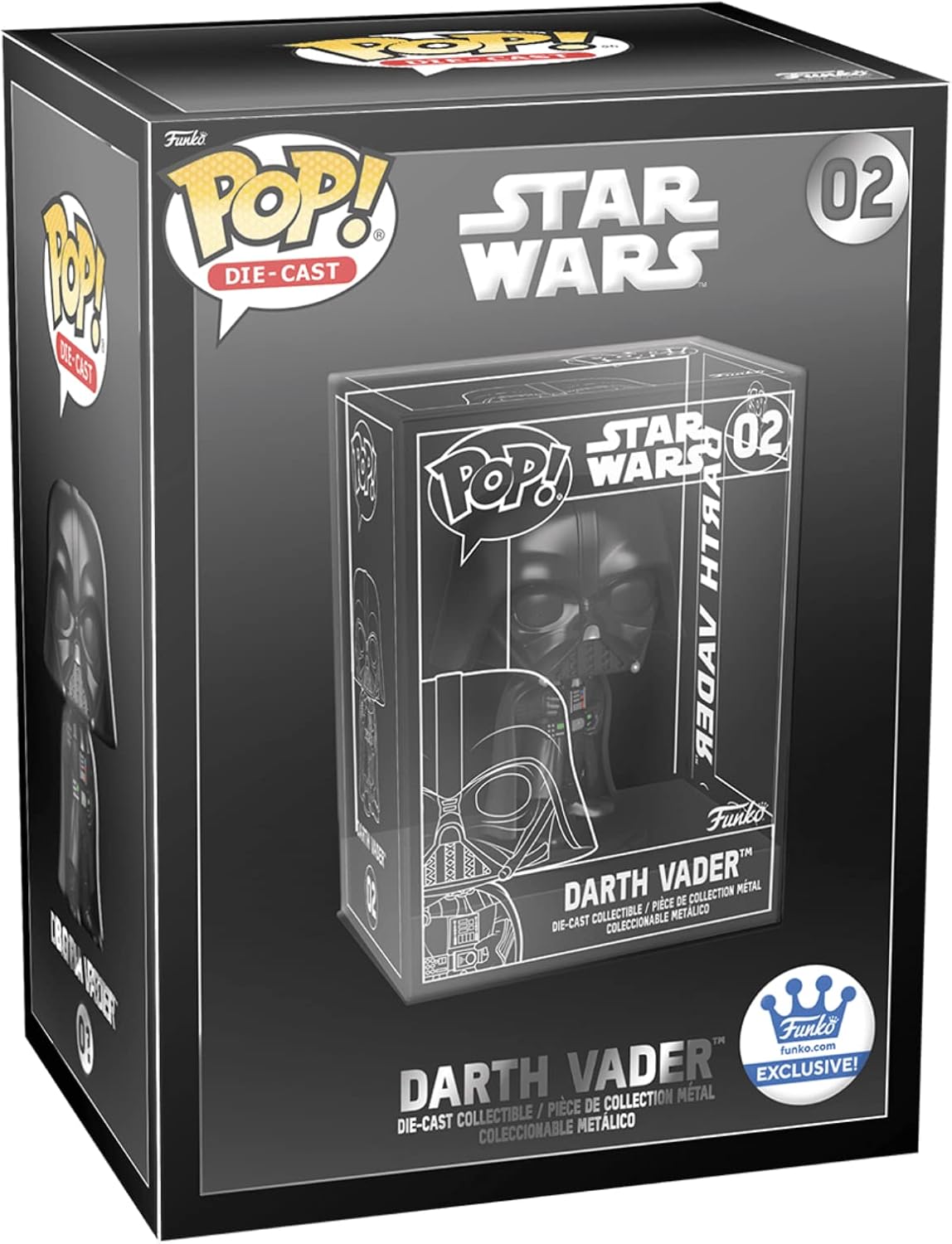 Funko Pop! Die-Cast Star Wars Darth Vader Funko Shop Exclusive Figure #02
