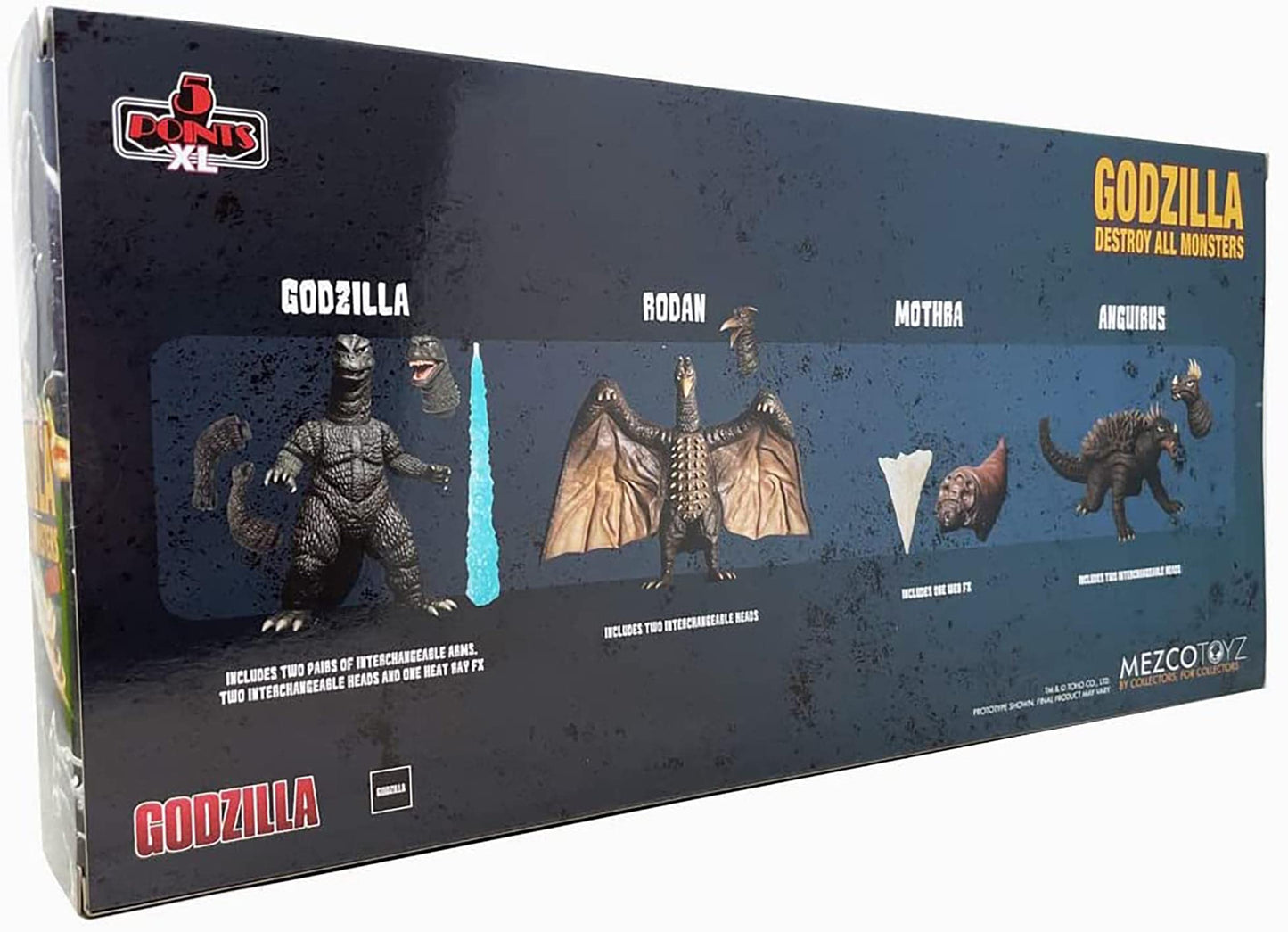 5 Points XL Godzilla Destroy All Monsters RD1 Box Set