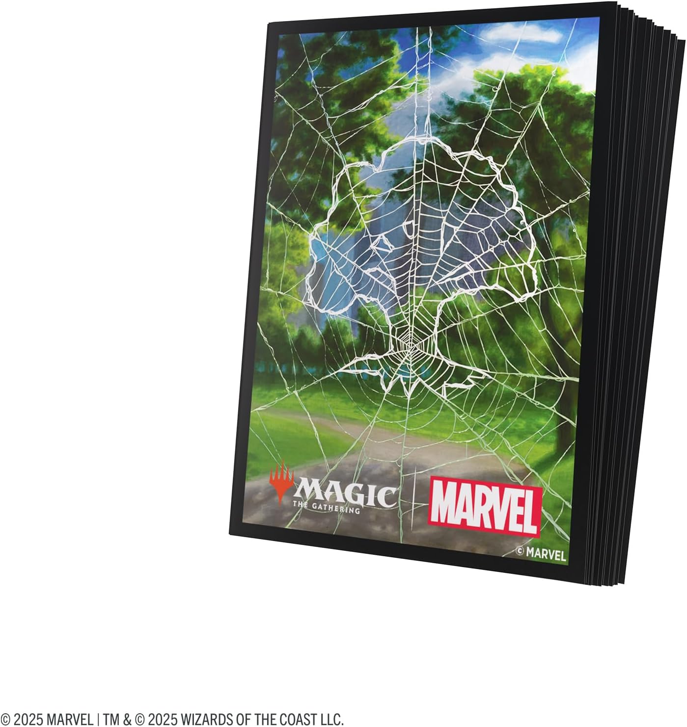 Gamegenic Magic: The Gathering Marvel's Spider-Man Premium Art Sleeves - Spider-Man Forest - 105 Matte Textured Card Sleeves with Full-Color Artwork, Tournament-Ready & Plastic-Free Packaging