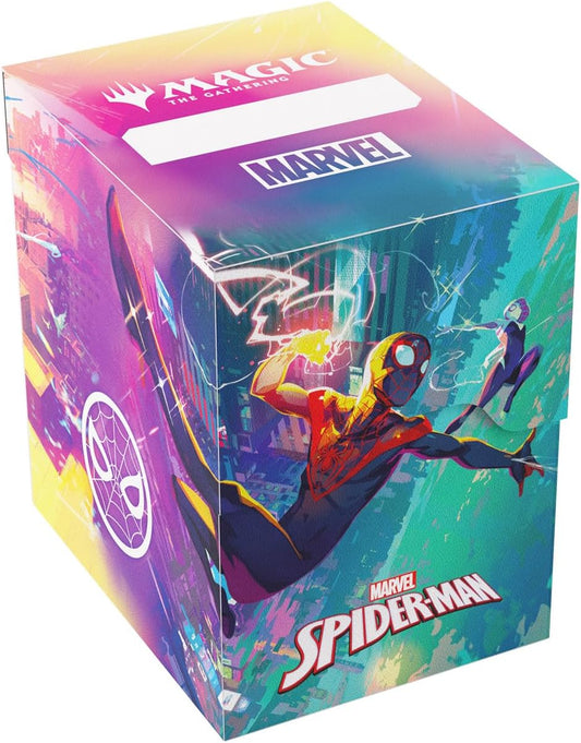 Gamegenic Magic: The Gathering Marvel's Spider-Man SOFT CRATE - 80+ Spider-Man/Spider-Gwen Design, 2-in-1 Deck Box with Integrated Token Box, Holds 80 Double-Sleeved or 100 Single-Sleeved Cards