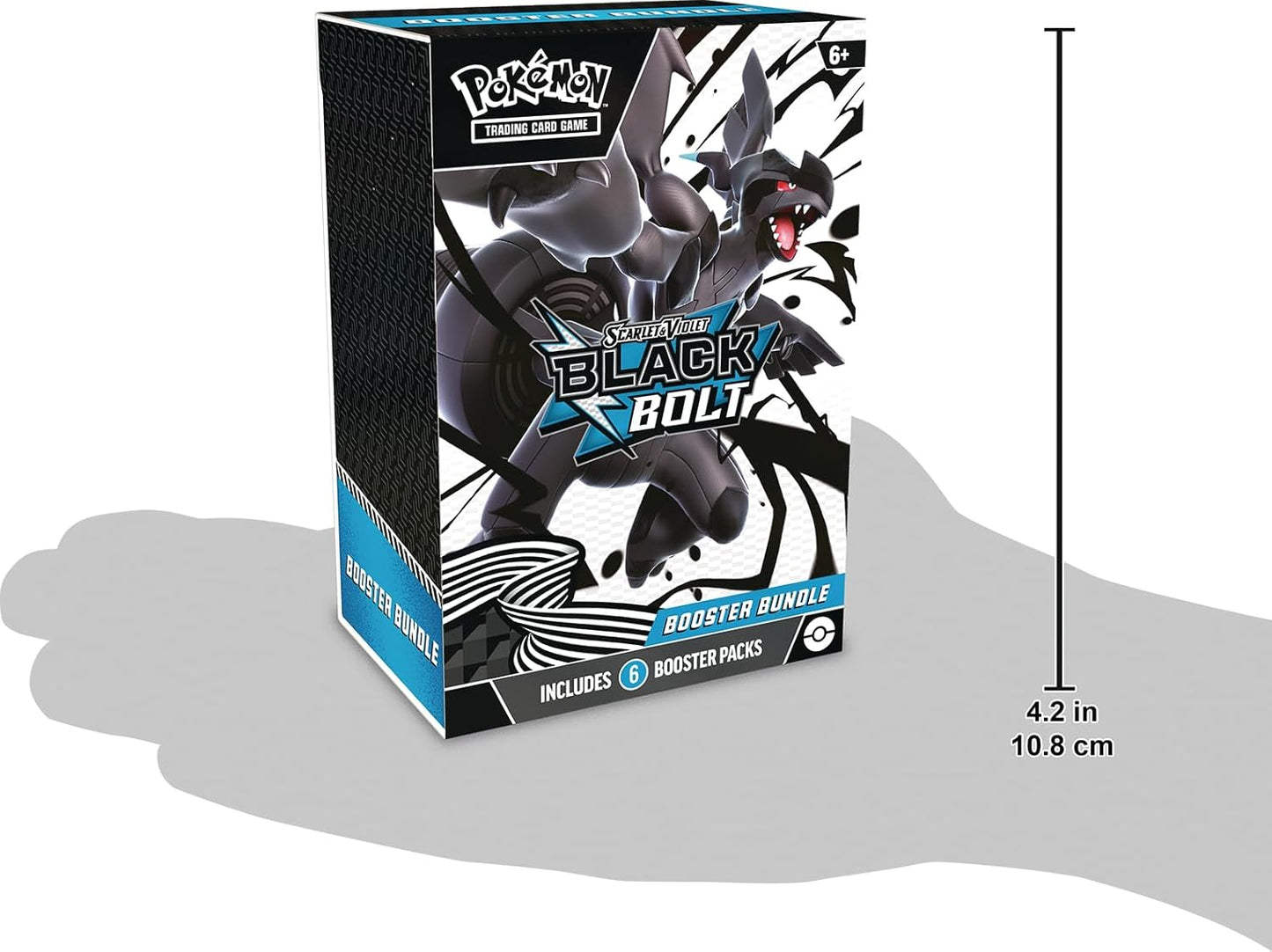 Pokemon TCG Scarlet & Violet 10.5 Black Bolt Booster Bundle Set - 6 Packs