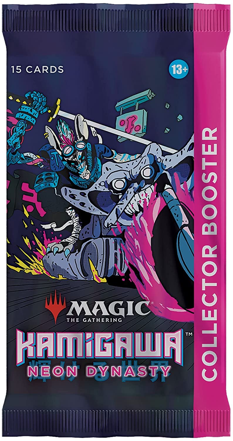 Magic: The Gathering Collector Booster Pack Lot - Kamigawa: Neon Dynasty - 3 Packs