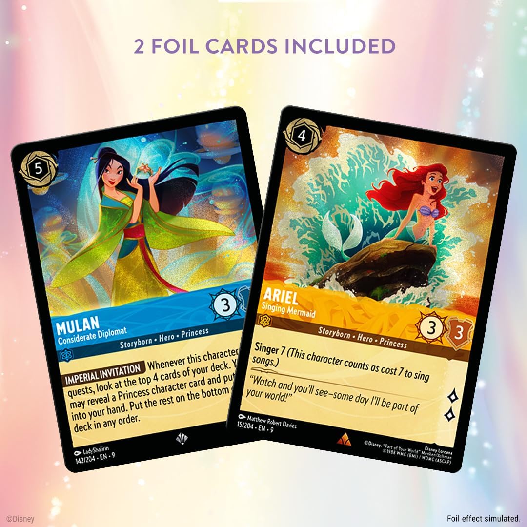 Ravensburger Disney Lorcana TCG: Fabled Single-Player Deck – Amber & Sapphire | Engaging Gameplay | Over 200 Original Disney Artworks | Ideal for Ages 8+ - Presale Ships 09/05/2025