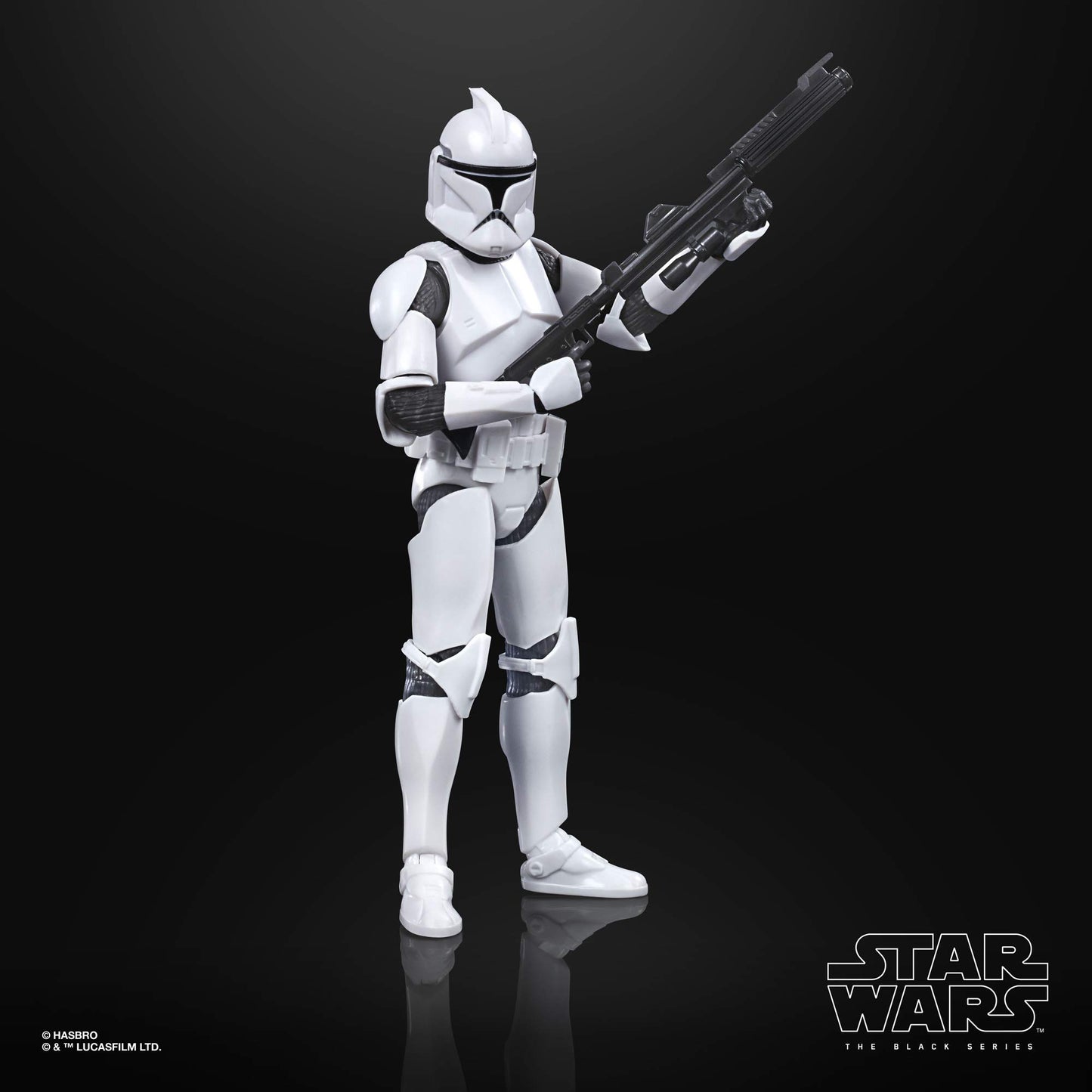 Star Wars The Black Series Phase I Clone Trooper Toy 6-Inch Scale The Clone Wars Collectible Action Figure, Kids Ages 4 and Up,E9367