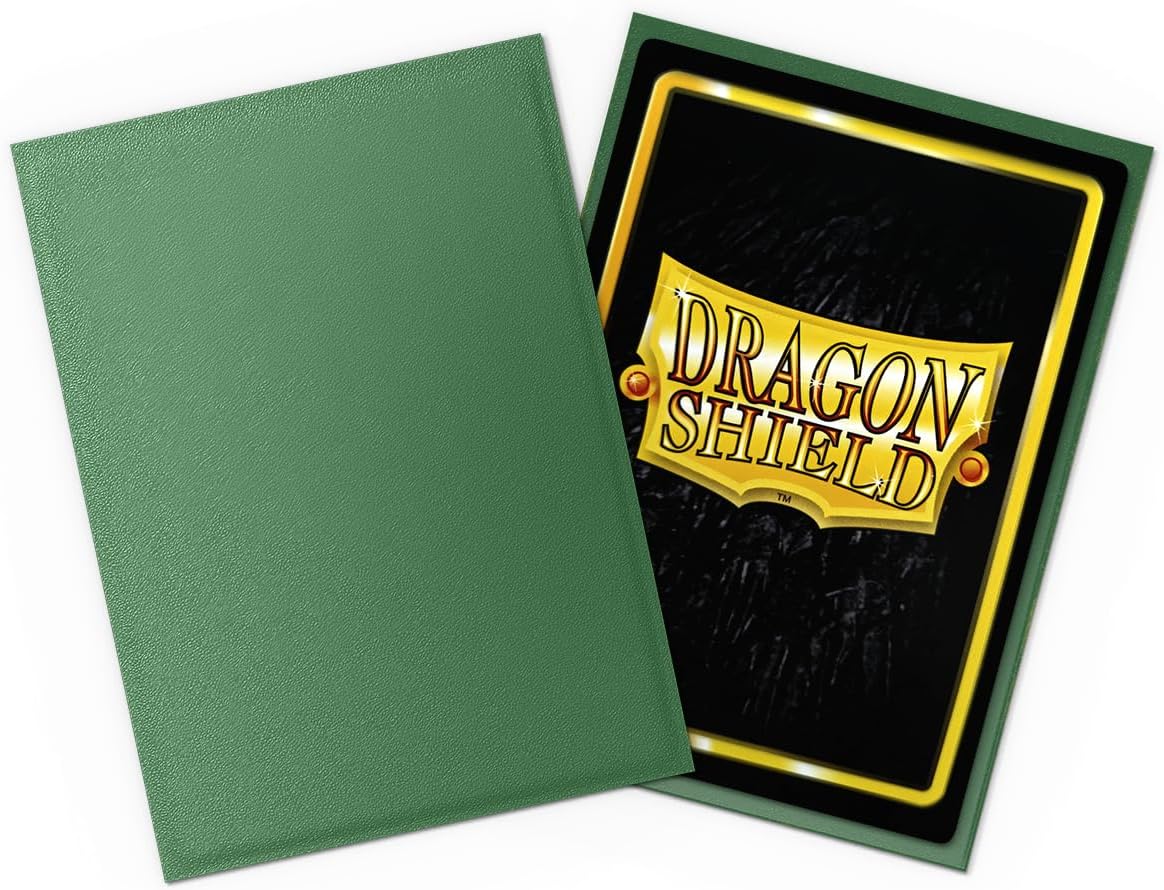 Dragon Shield Standard Size Card Matte Sleeves 100 CT - Non Glare Forest Green - Smooth & Tough Premium TCG Sleeves | Compatible with Pokemon, Flesh & Blood, One Piece & Magic The Gathering