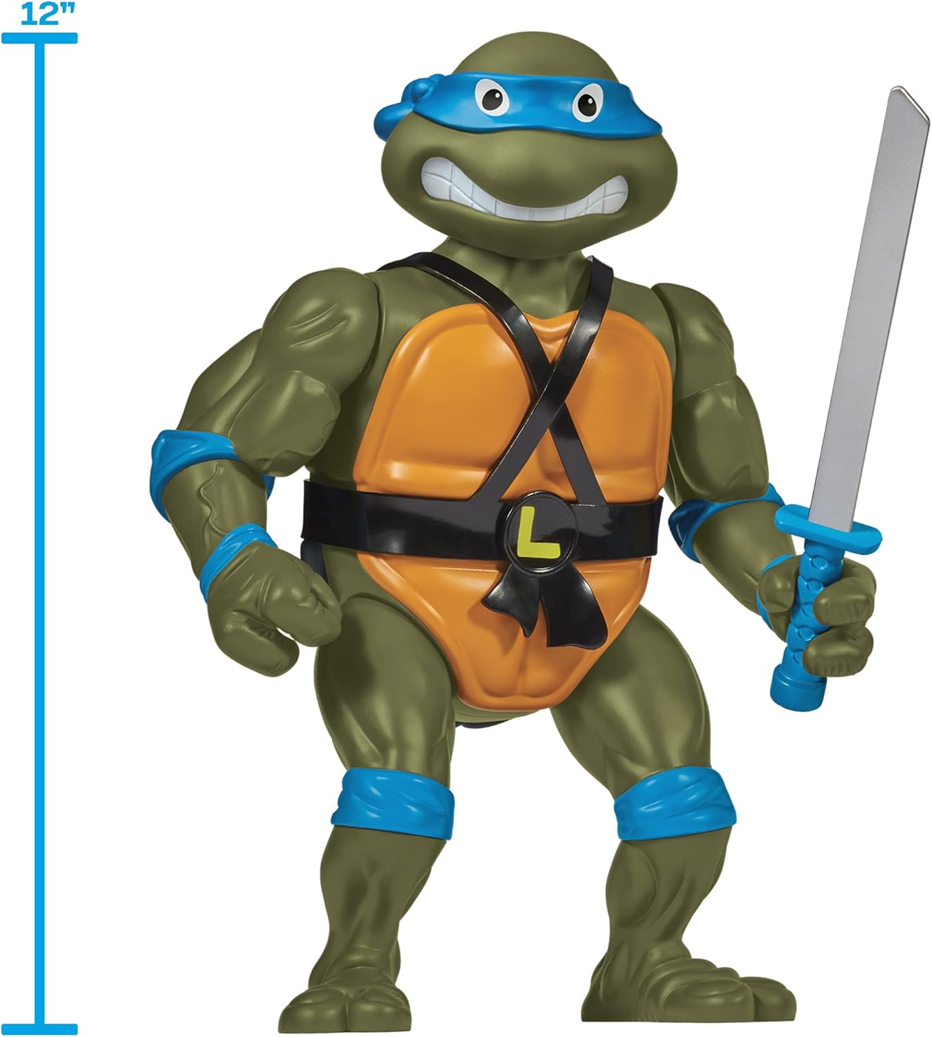 Teenage Mutant Ninja Turtles: 12” Original Classic Leonardo Giant Figure by Playmates Toys