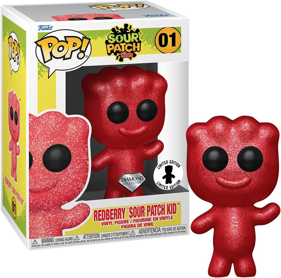 Funko Pop! Sour Patch Kids #01 Redberry Sour Patch Kid Limited Edition Diamond Collection Exclusive Vinyl Figure