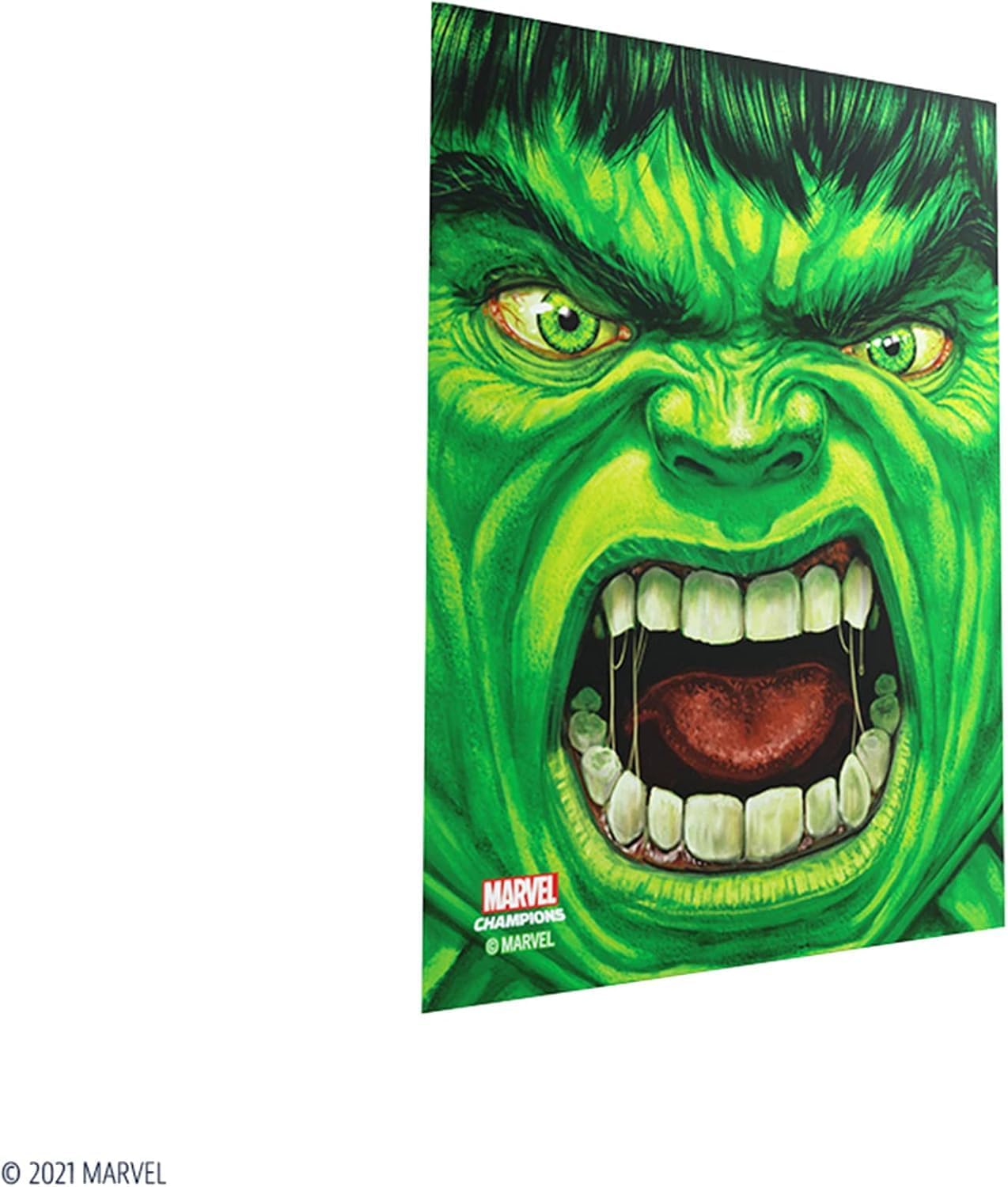 GameGenic Marvel Champions The Card Game Official Hulk Sleeves | Pack of 50 Art Sleeves and 1 Clear Sleeve | Card Game Holder | Use with TCG and LCG Games | Made by Fantasy Flight Games