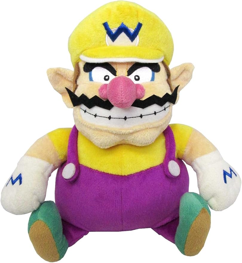 Sanei Super Mario All Star Collection 10 Inches Wario Plush
