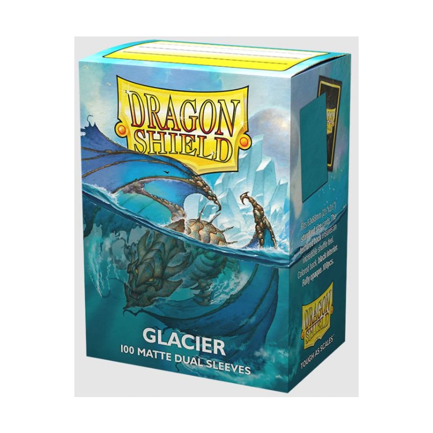 Arcane Tinmen Dragon Shield Sleeves Matte Dual: Glacier 100 CT - MTG Card are Smooth & Tough Compatible with Pokemon, Magic The Gathering Sleeves, Flesh Blood, and Digimon, Blue (AT-15031)