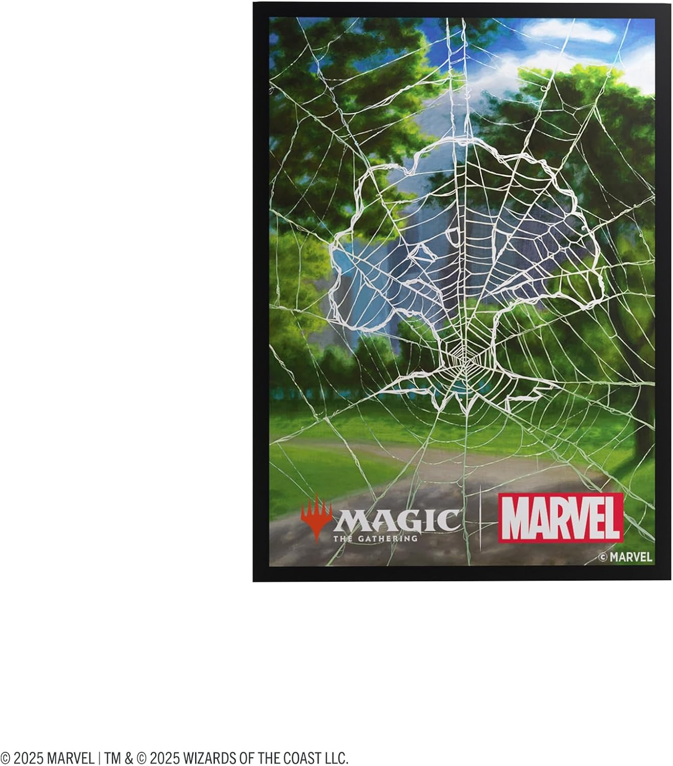 Gamegenic Magic: The Gathering Marvel's Spider-Man Premium Art Sleeves - Spider-Man Forest - 105 Matte Textured Card Sleeves with Full-Color Artwork, Tournament-Ready & Plastic-Free Packaging